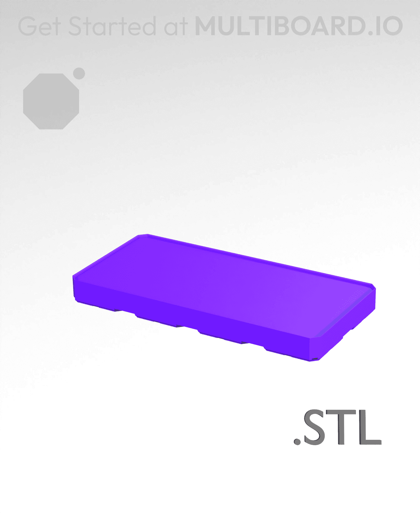 4x2x0·5 - Multibin Insert - STL Remixing File 3d model