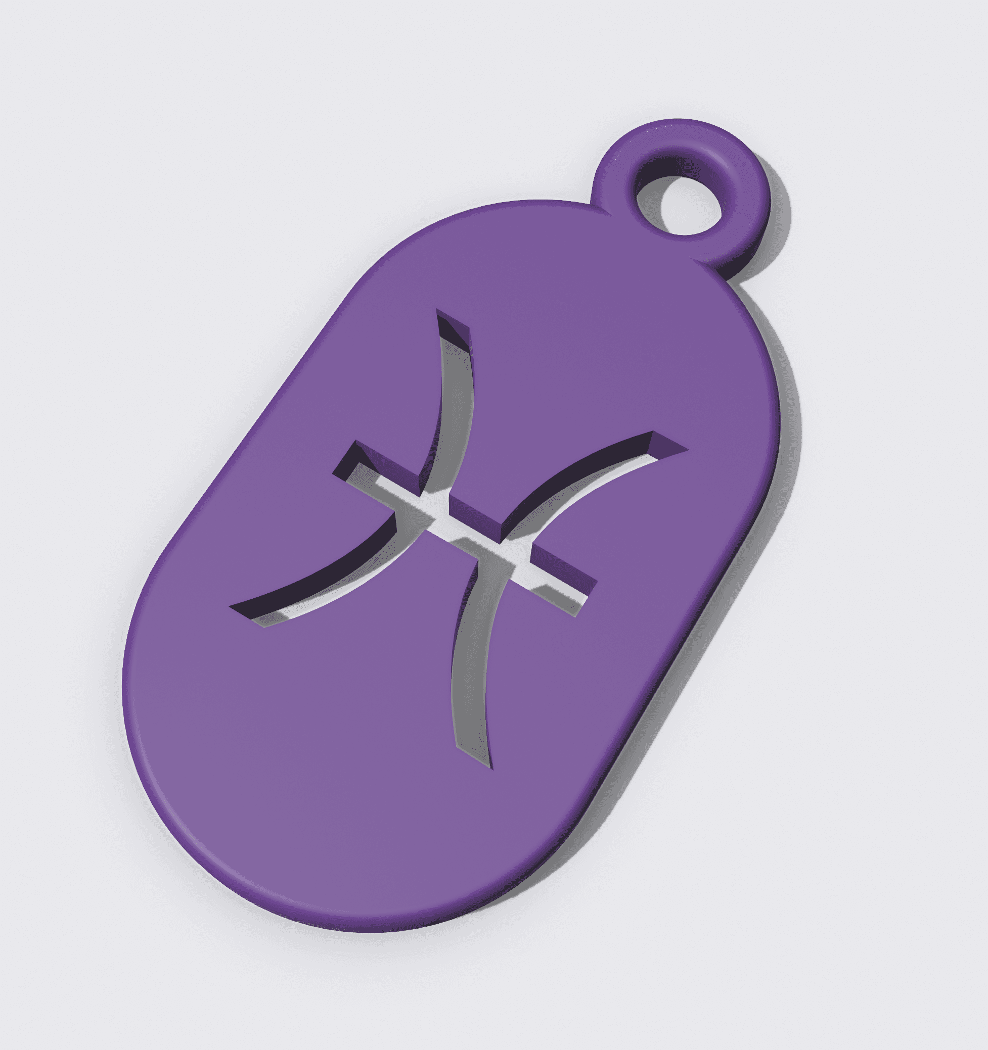 Key Fob - Zodiac Pisces 3d model