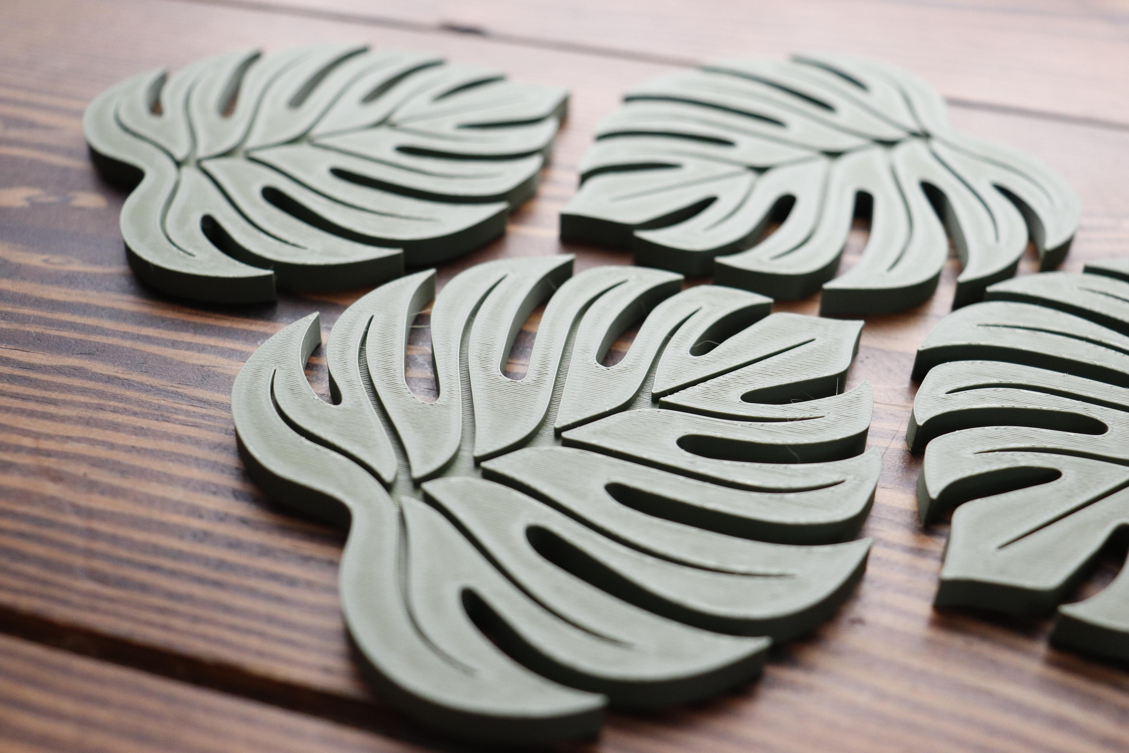 Monstera Leaf Coaster 3d model