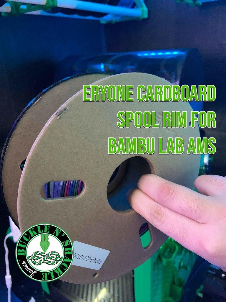 Eryone Cardboard Spool Rim for Bambu Lab AMS 3d model