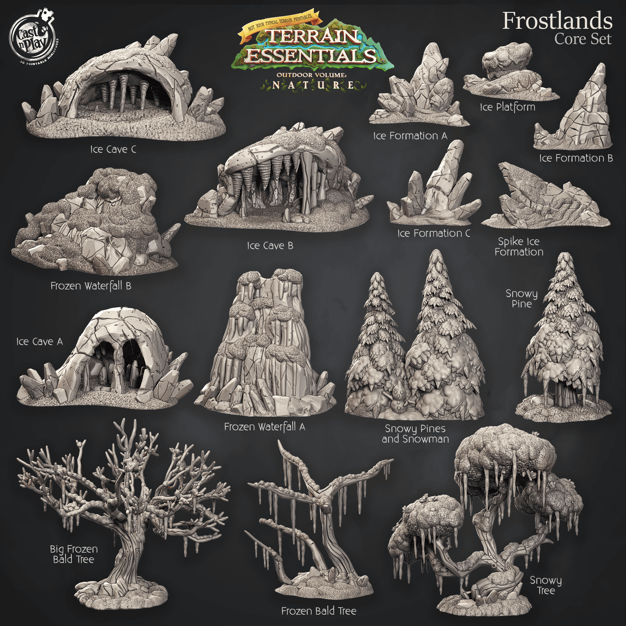 Frostlands Set (Pre-Supported) 3d model