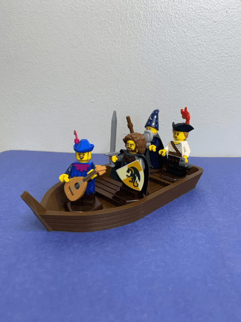 28mm scale Boat for Dungeons and Dragons 3d model