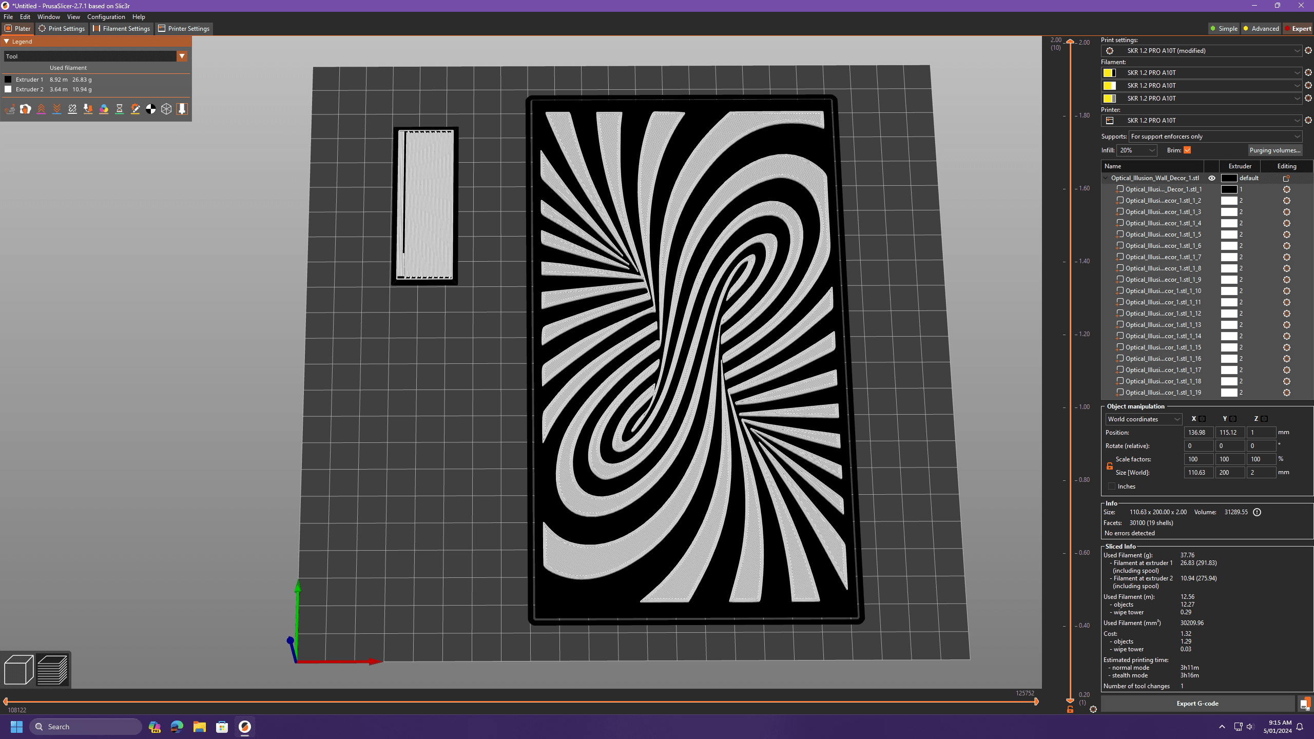 Optical Illusion Twist 2 3d model