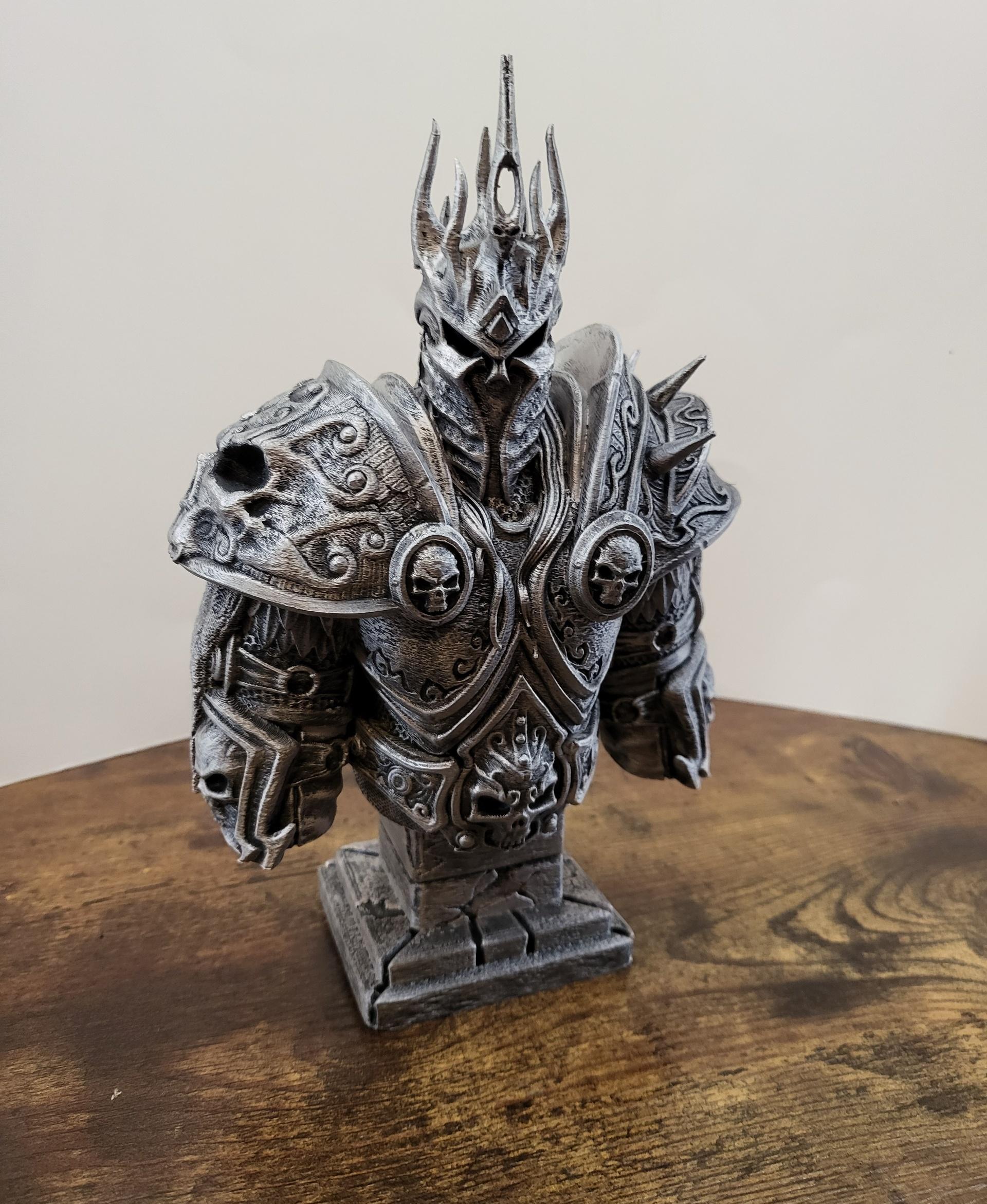 Lich King bust - WoW (Pre-Supported) 3d model