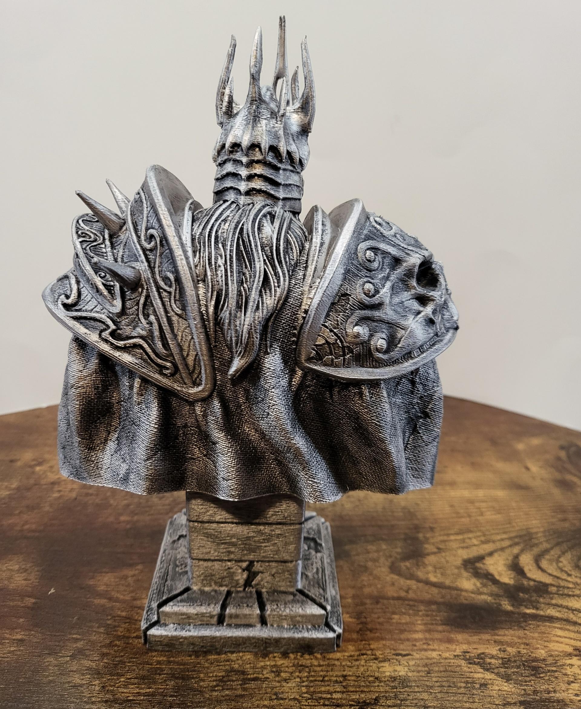 Lich King bust - WoW (Pre-Supported) 3d model