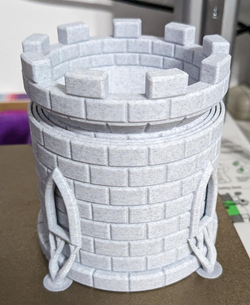 Collapsing Dice Tower 3d model