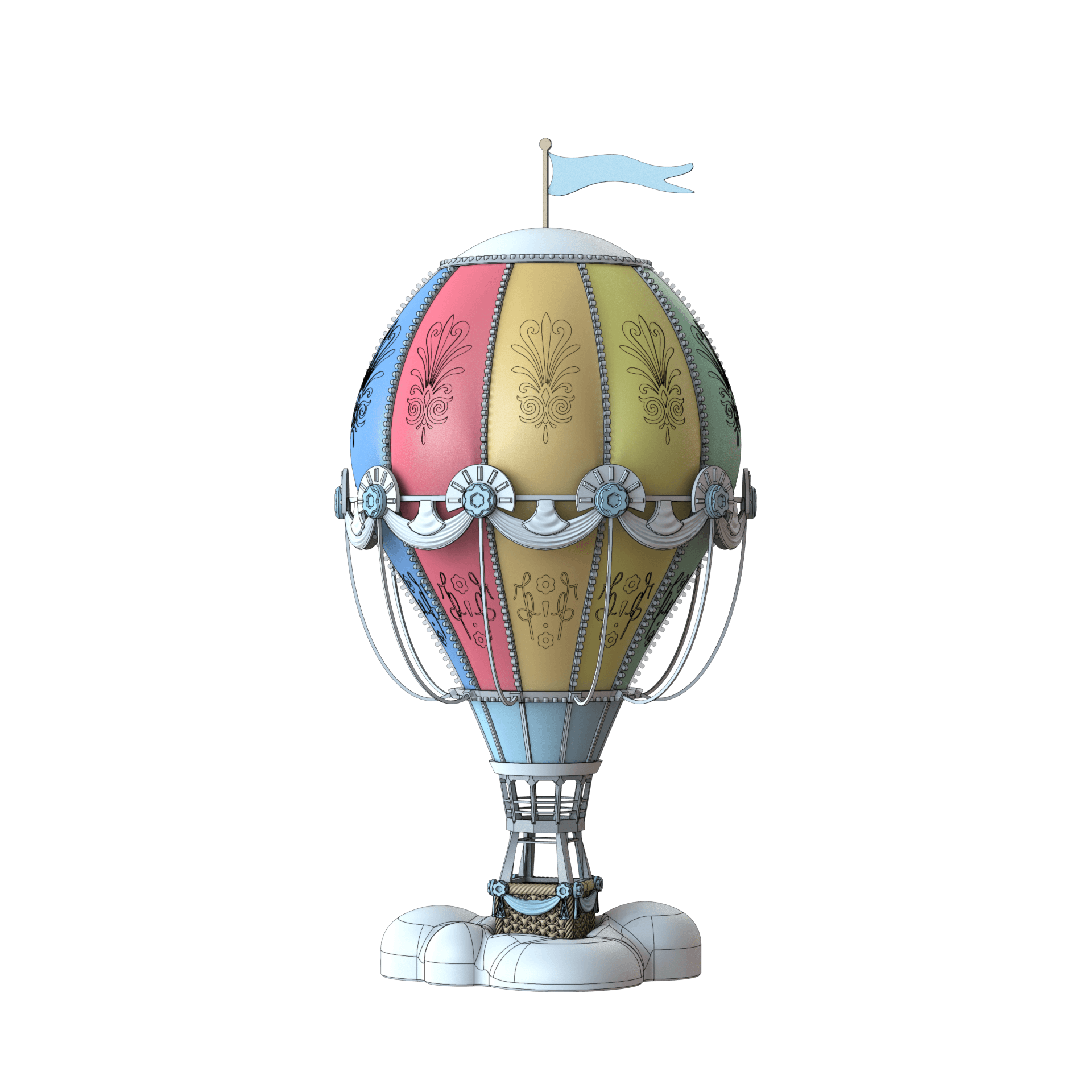 MINI Hot Air Balloon (Bundle) 3d model