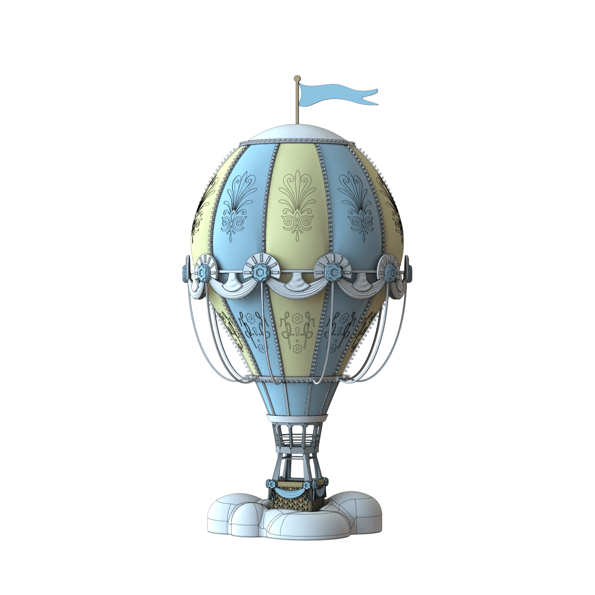 MINI Hot Air Balloon (Bundle) 3d model