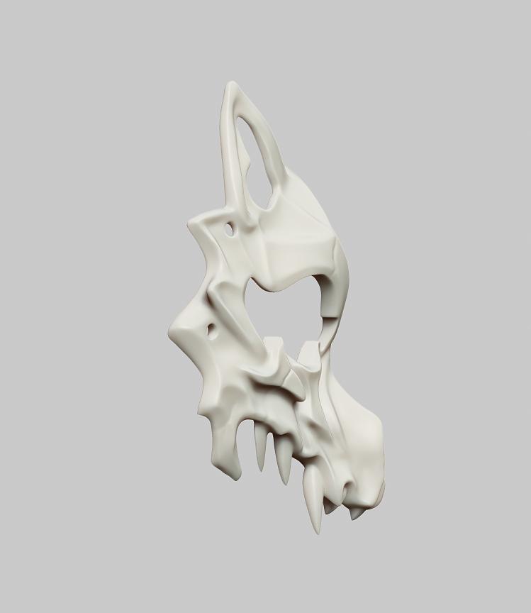 Fox Skull Mask 3d model