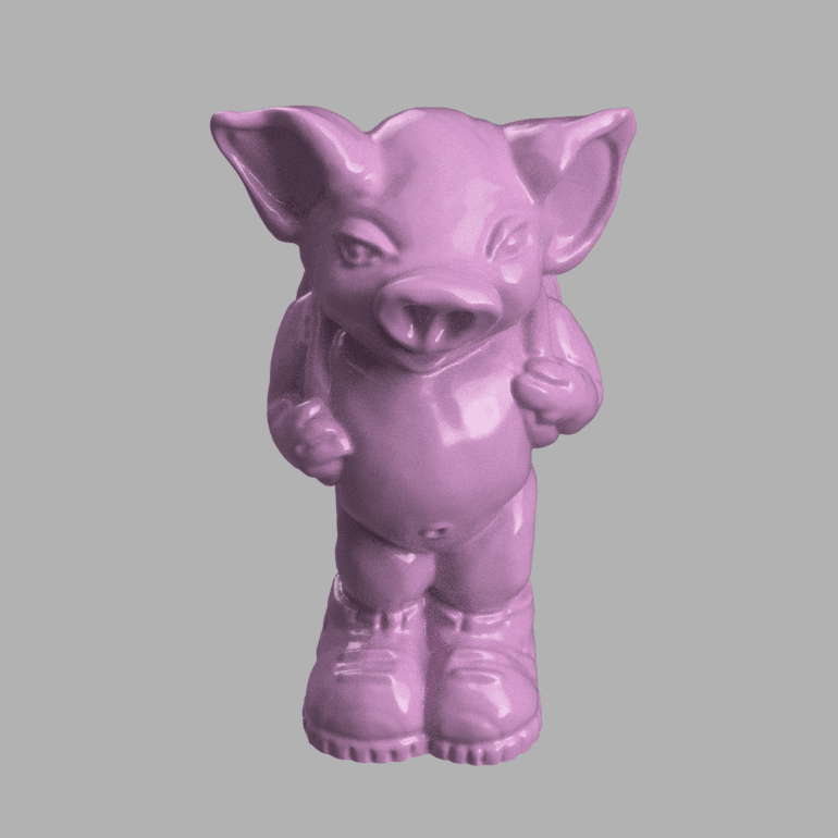 Pig goes to school 3d model