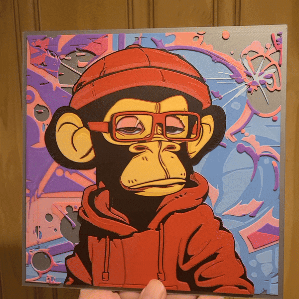 Monkey Business - Filament Painting 3d model