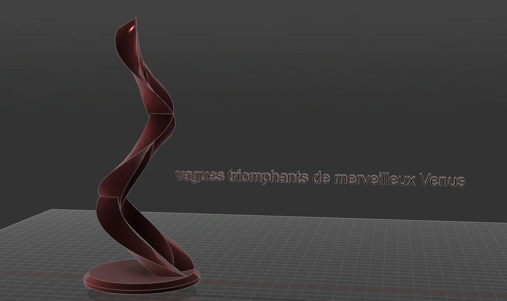 vagues triomphants de merveilleux Venus 3d model