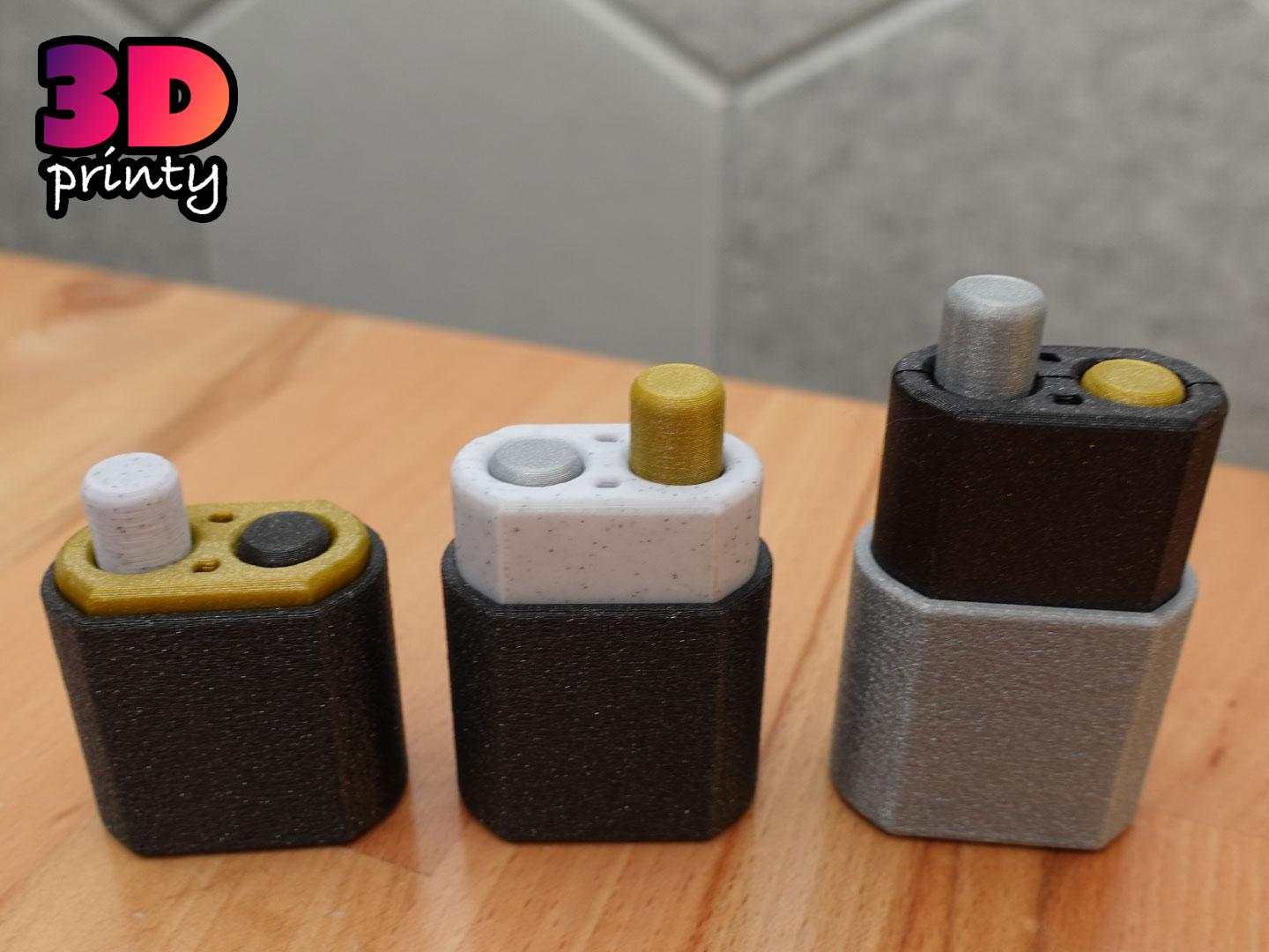 Mini Super Toggly Fidget Button V2 3d model