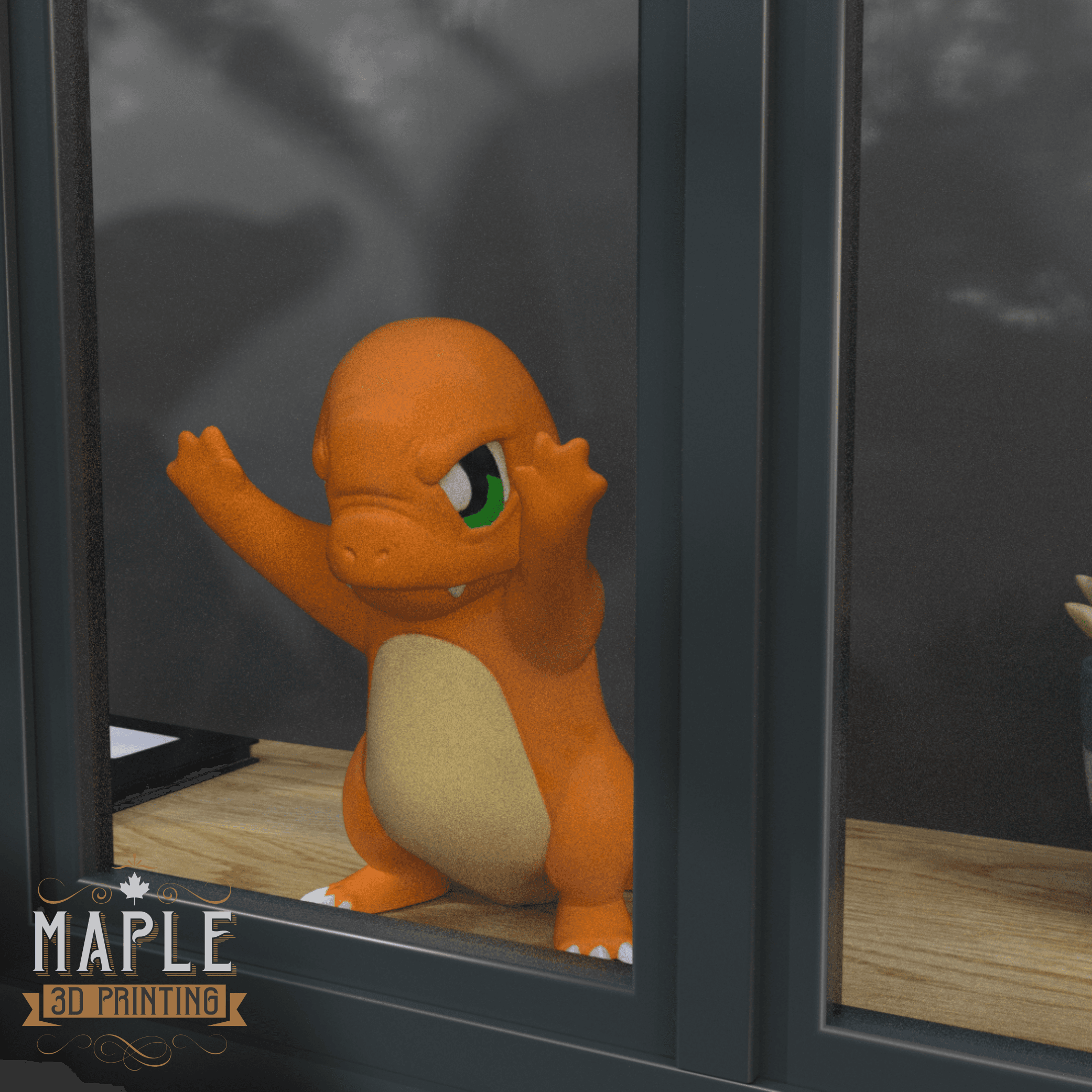 Charmander Window - Promo Card - Pokemon 3d model