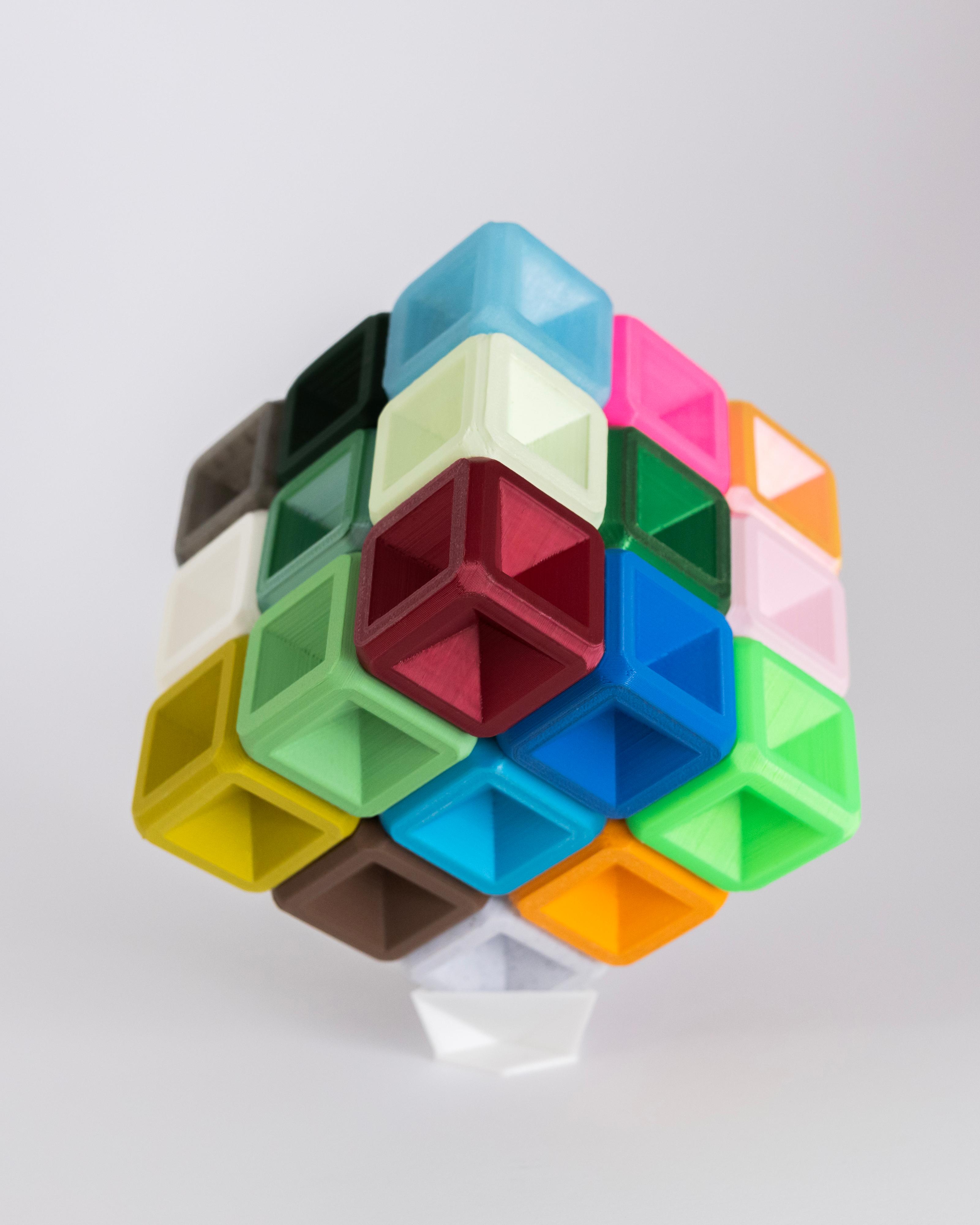 Force Field Puzzle 3x3 Solid Cube 3d model