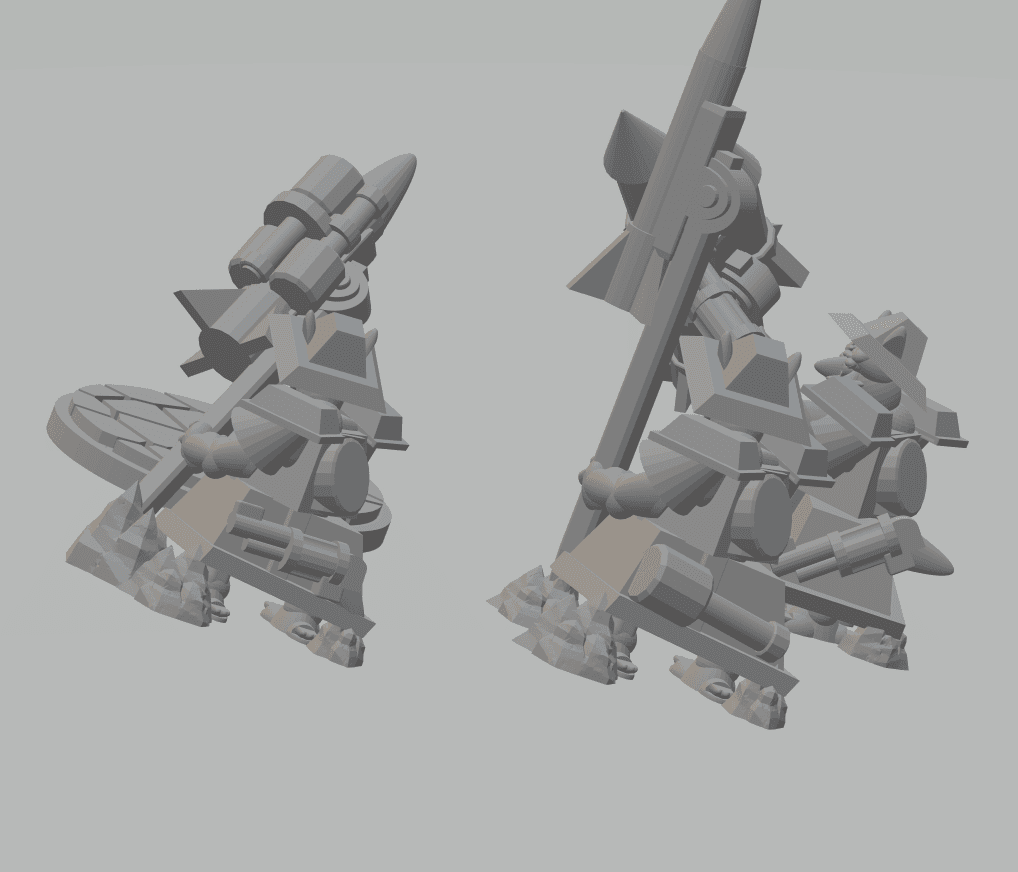 FHW Zorblin Heavy Weapons team with Missles 3d model