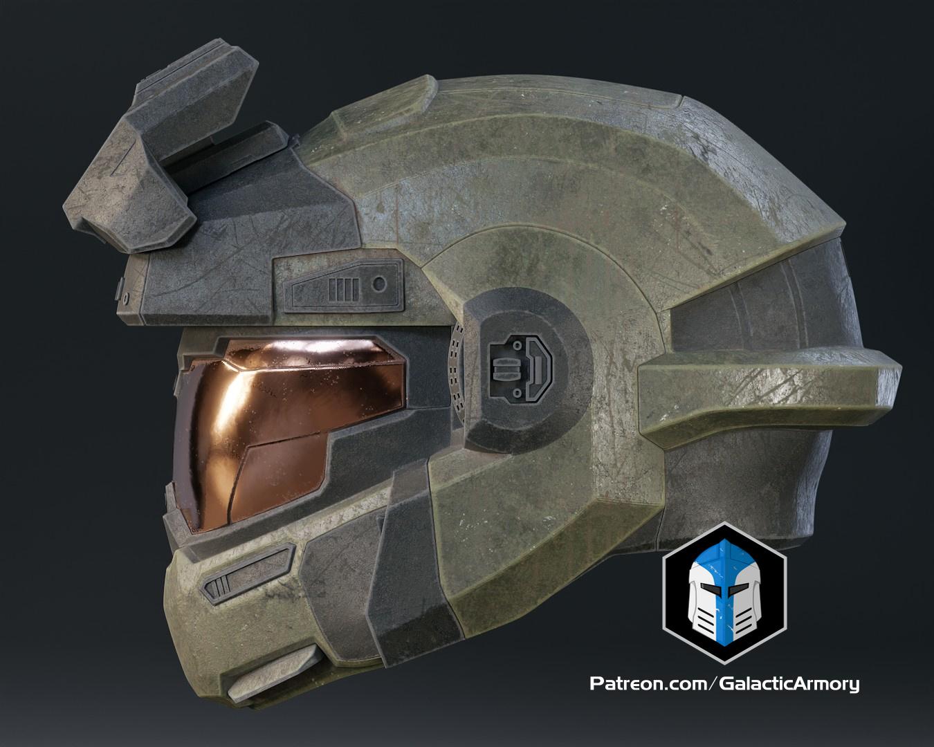 Halo Reach Grenadier - Jorge Helmet - 3D Print Files 3d model