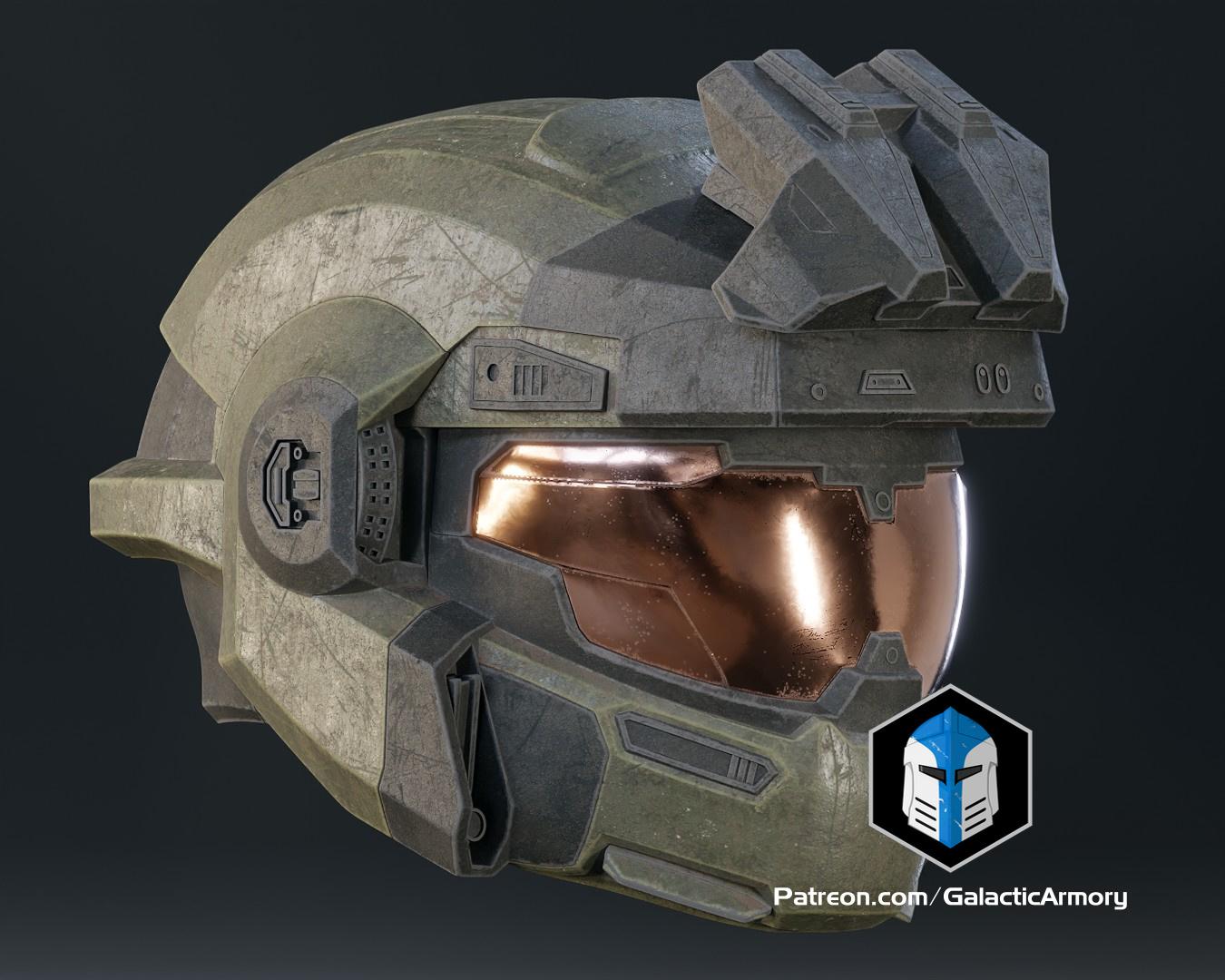 Halo Reach Grenadier - Jorge Helmet - 3D Print Files 3d model