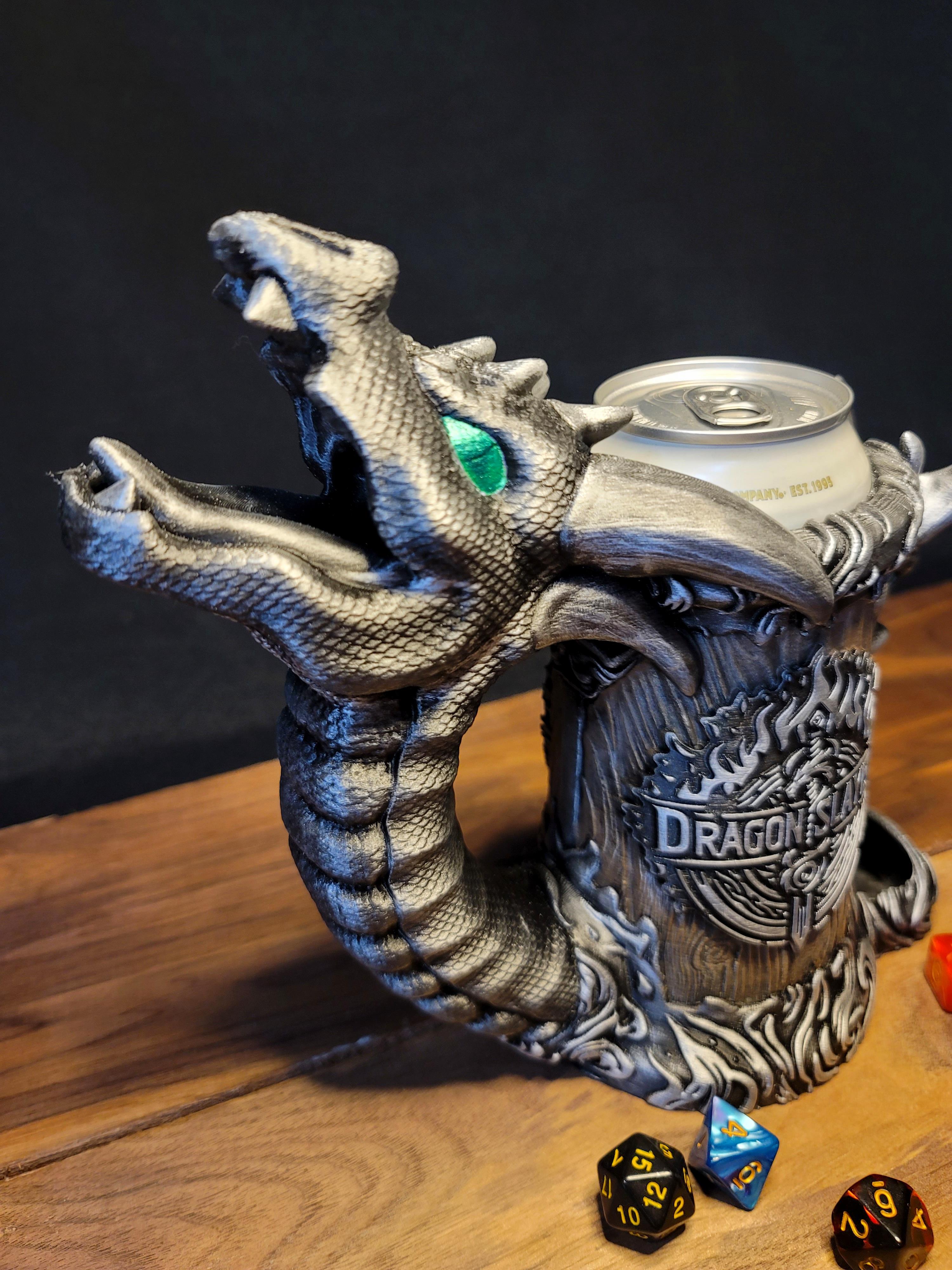 12oz. Dragon Slayer Can Cozy Dice Tower 3d model