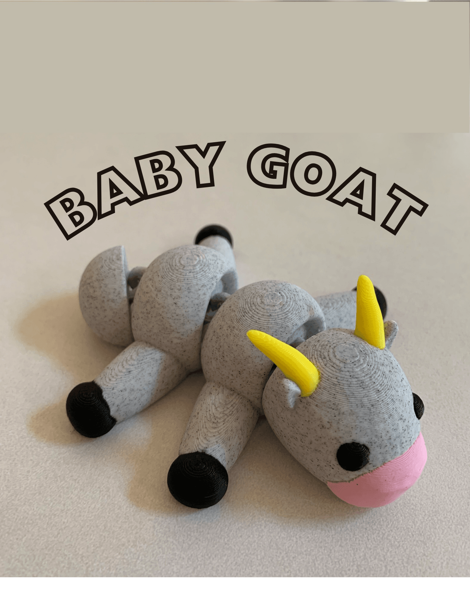 flexi goat 3d model