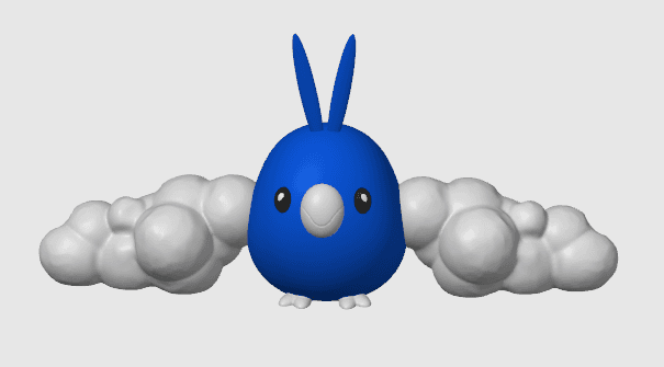 Swablu Pokemon (no support 3mf included) 3d model