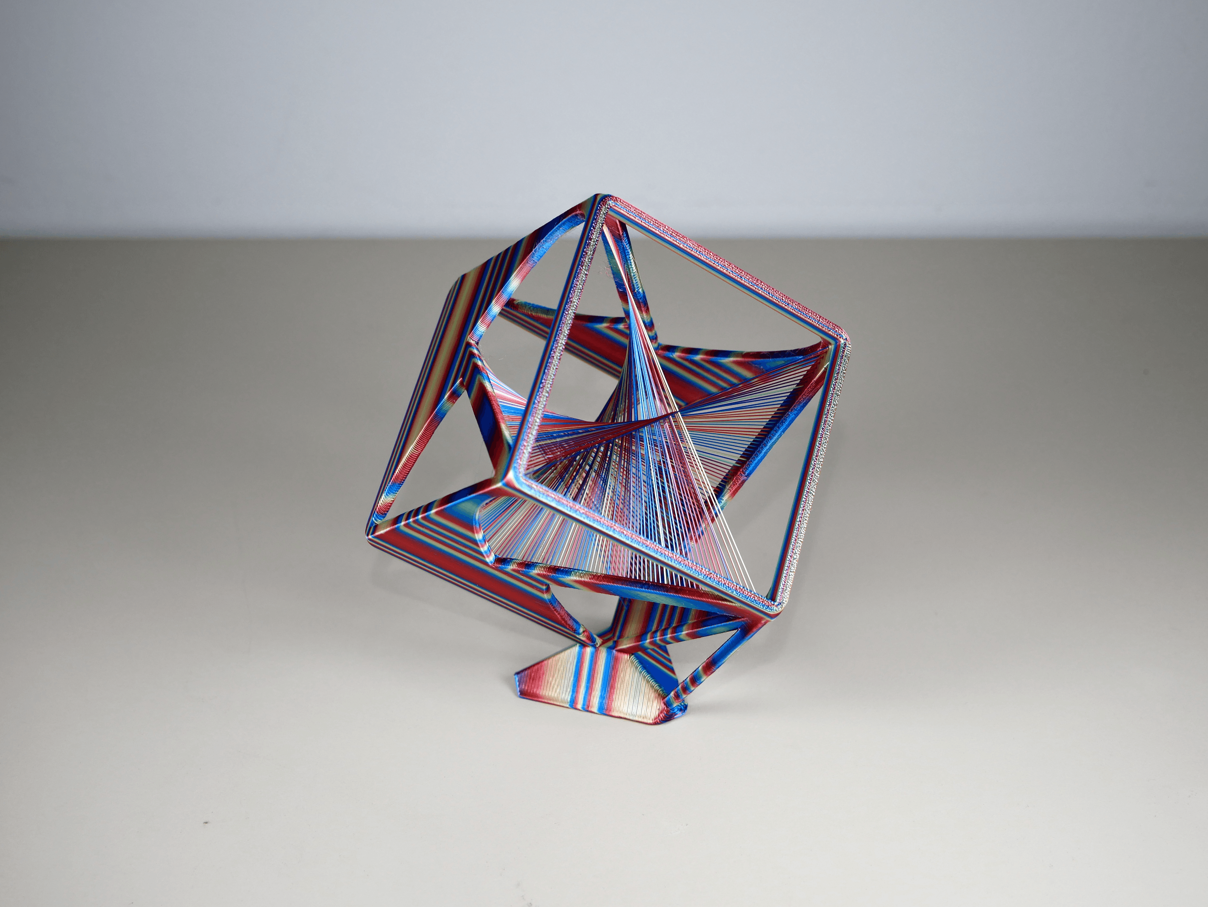 String Cube Art - Desk size (small) 3d model