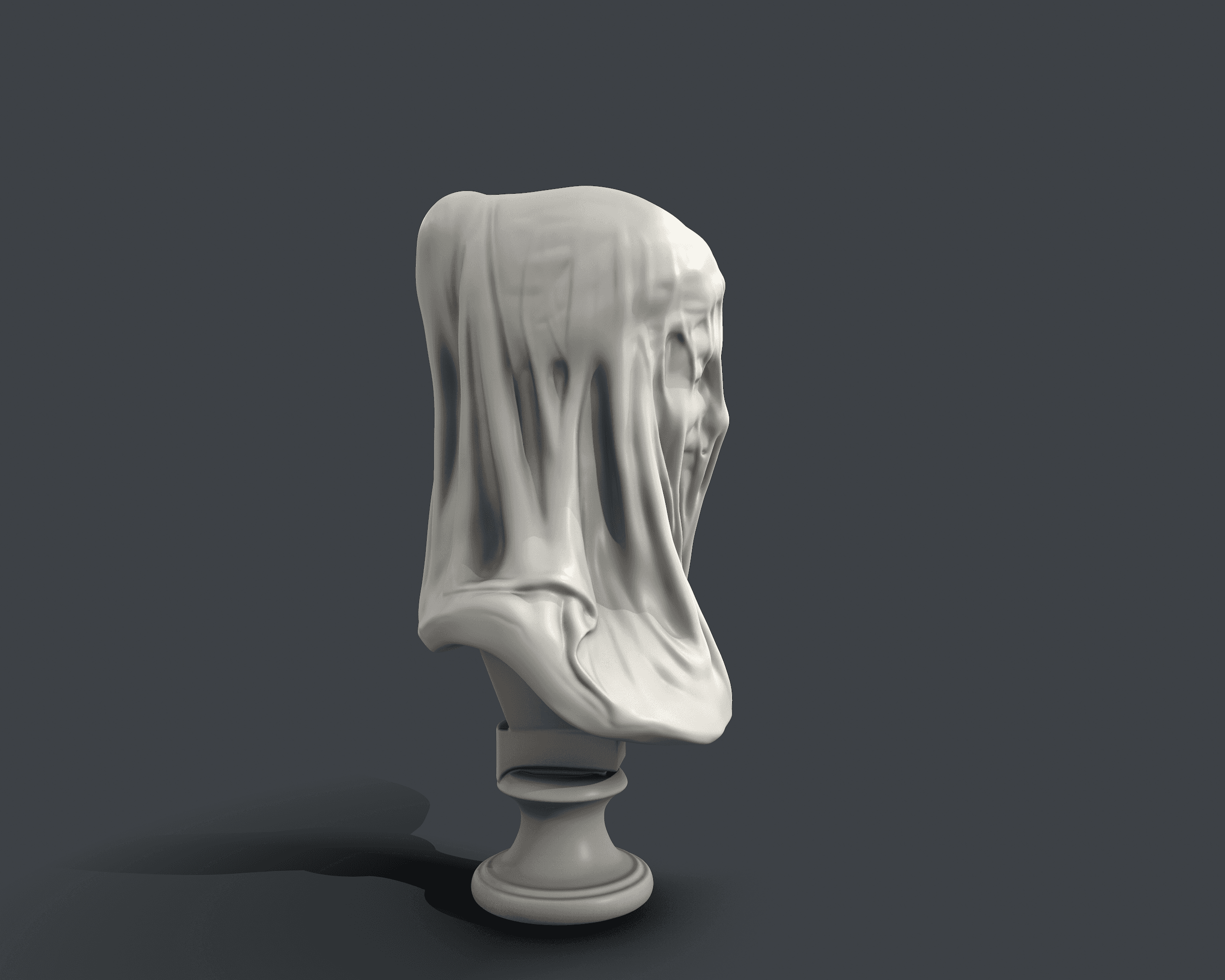 Veiled Virgin Sculpture 3d model