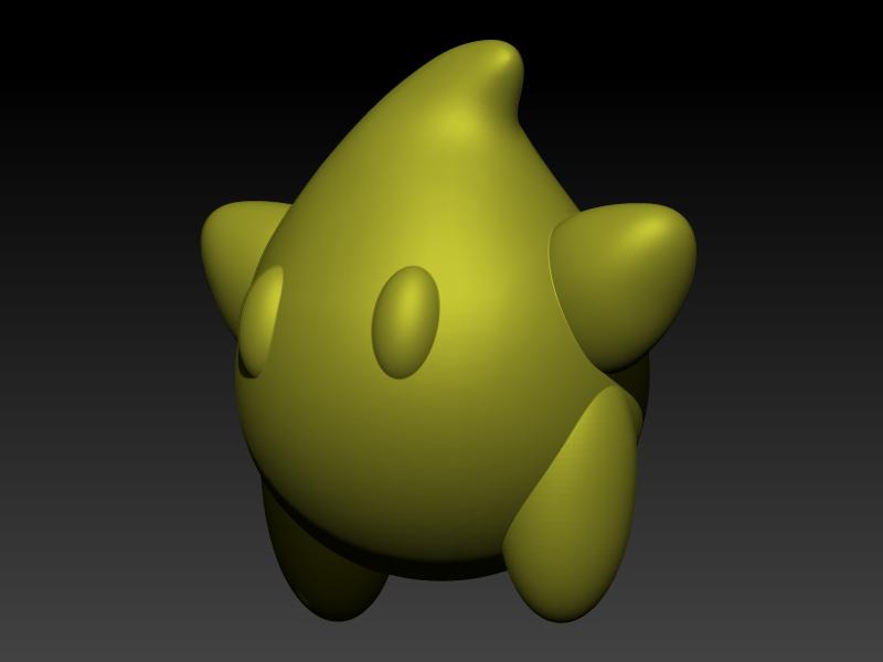 Luma Star from Super Mario 3d model