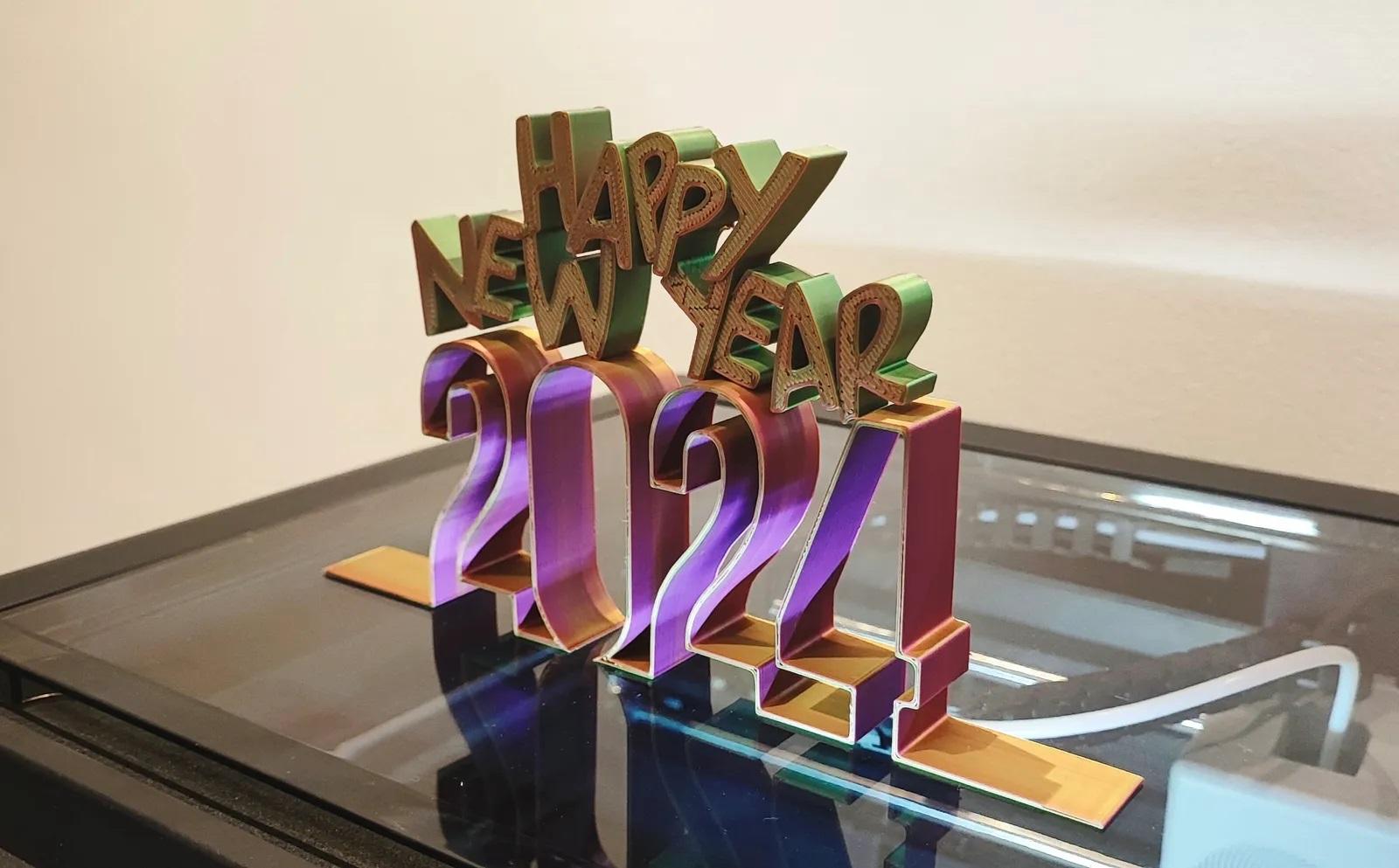  Happy New Year 2024 3d model