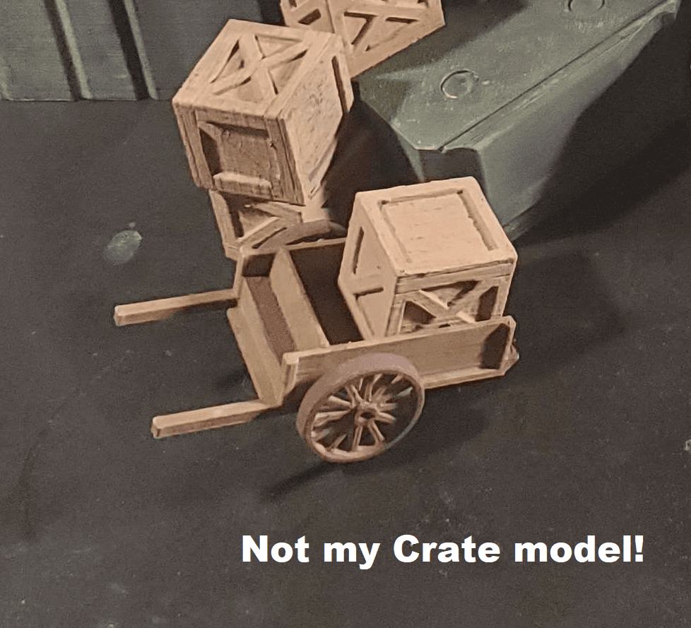 Simple Cart for Tabletop Gaming 3d model