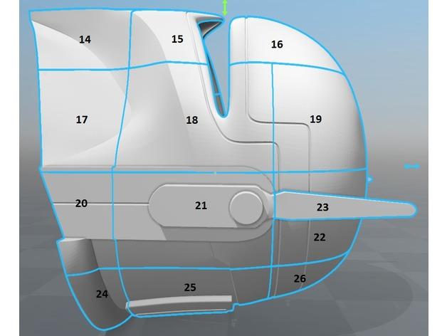 Imperial Super Commando Helmet (Star Wars) 3d model