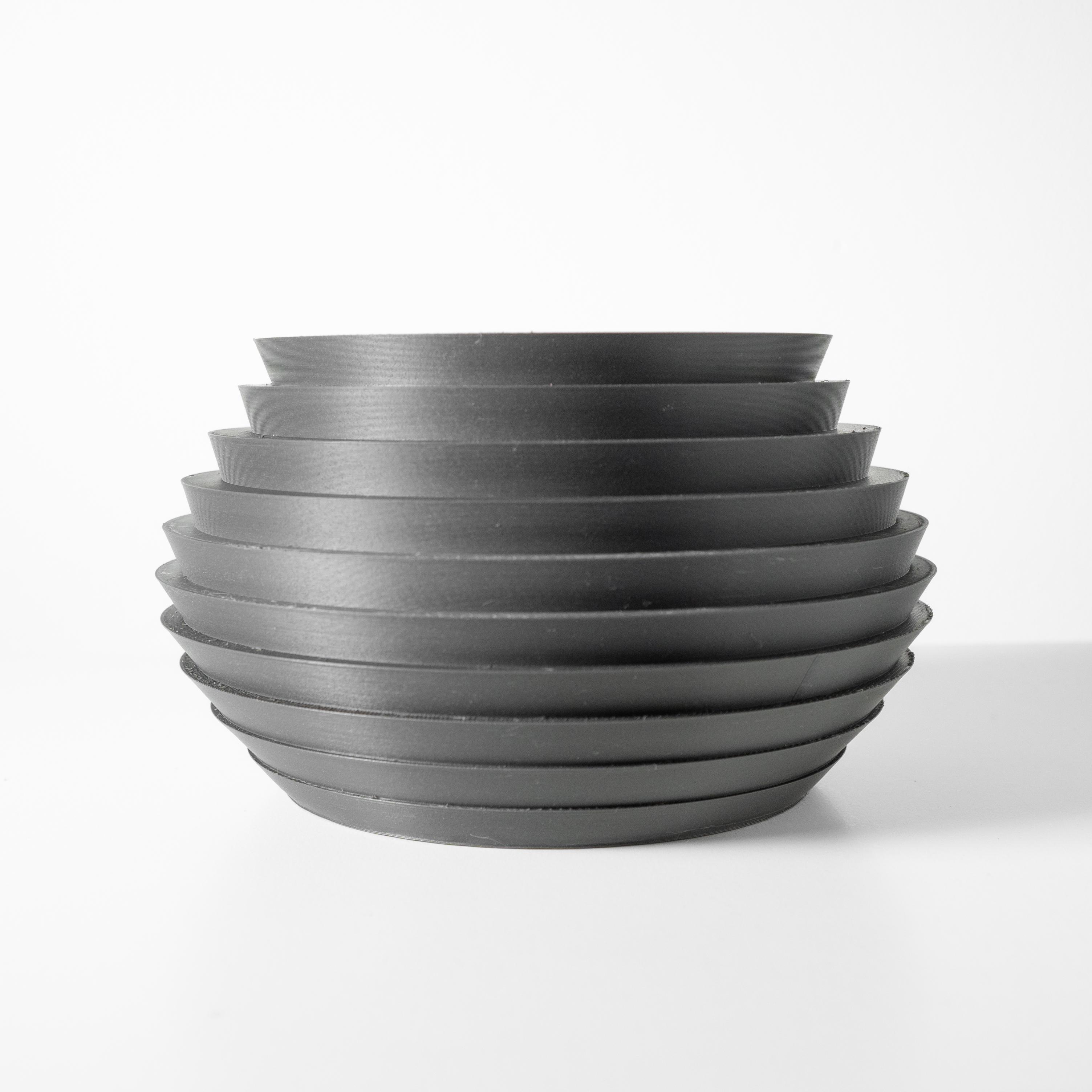 The Harno Planter Pot with Drainage Tray & Stand: Modern and Unique Home Decor for Plants 3d model