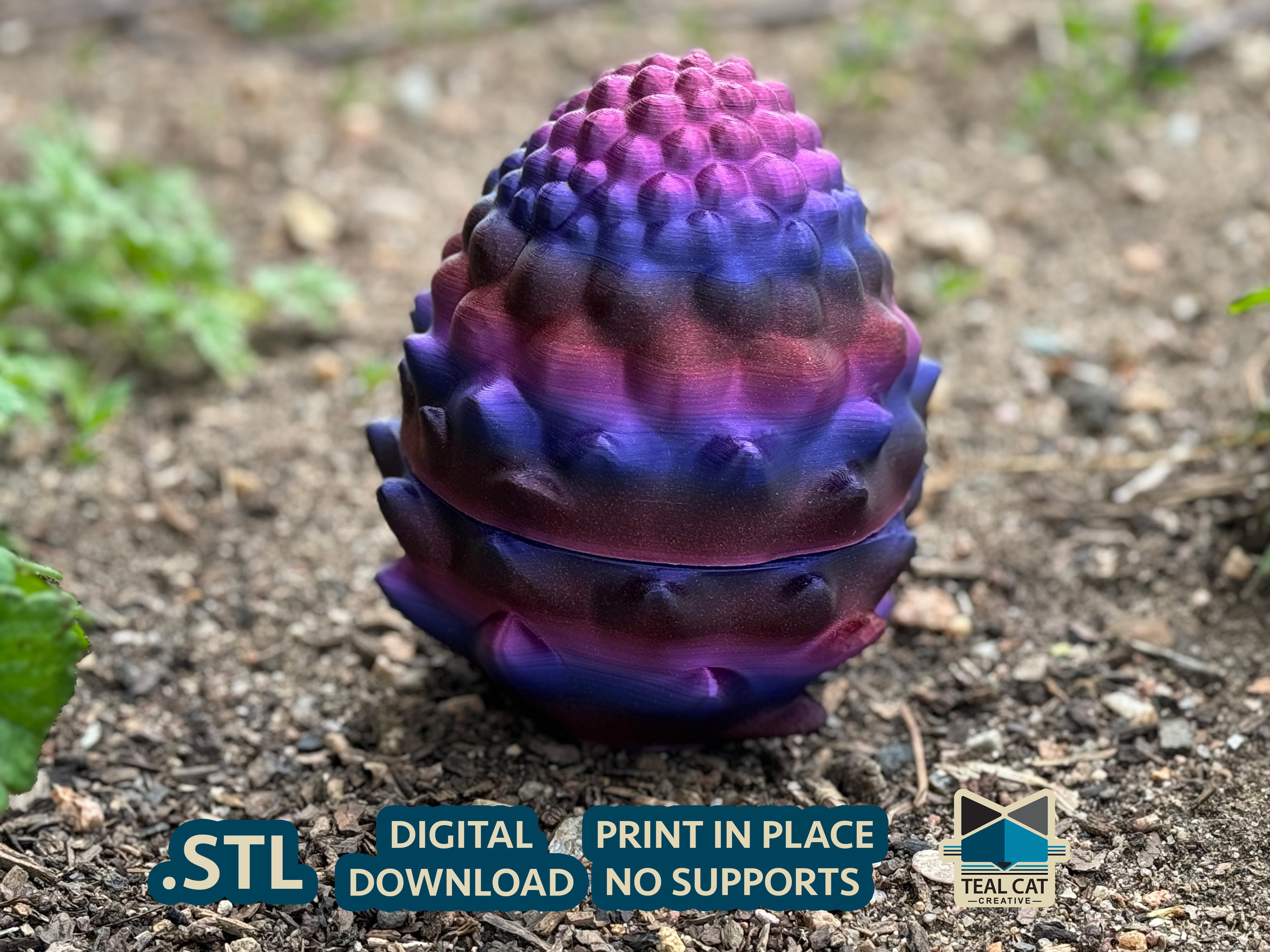 TealCat Bristlecone Egg 3d model