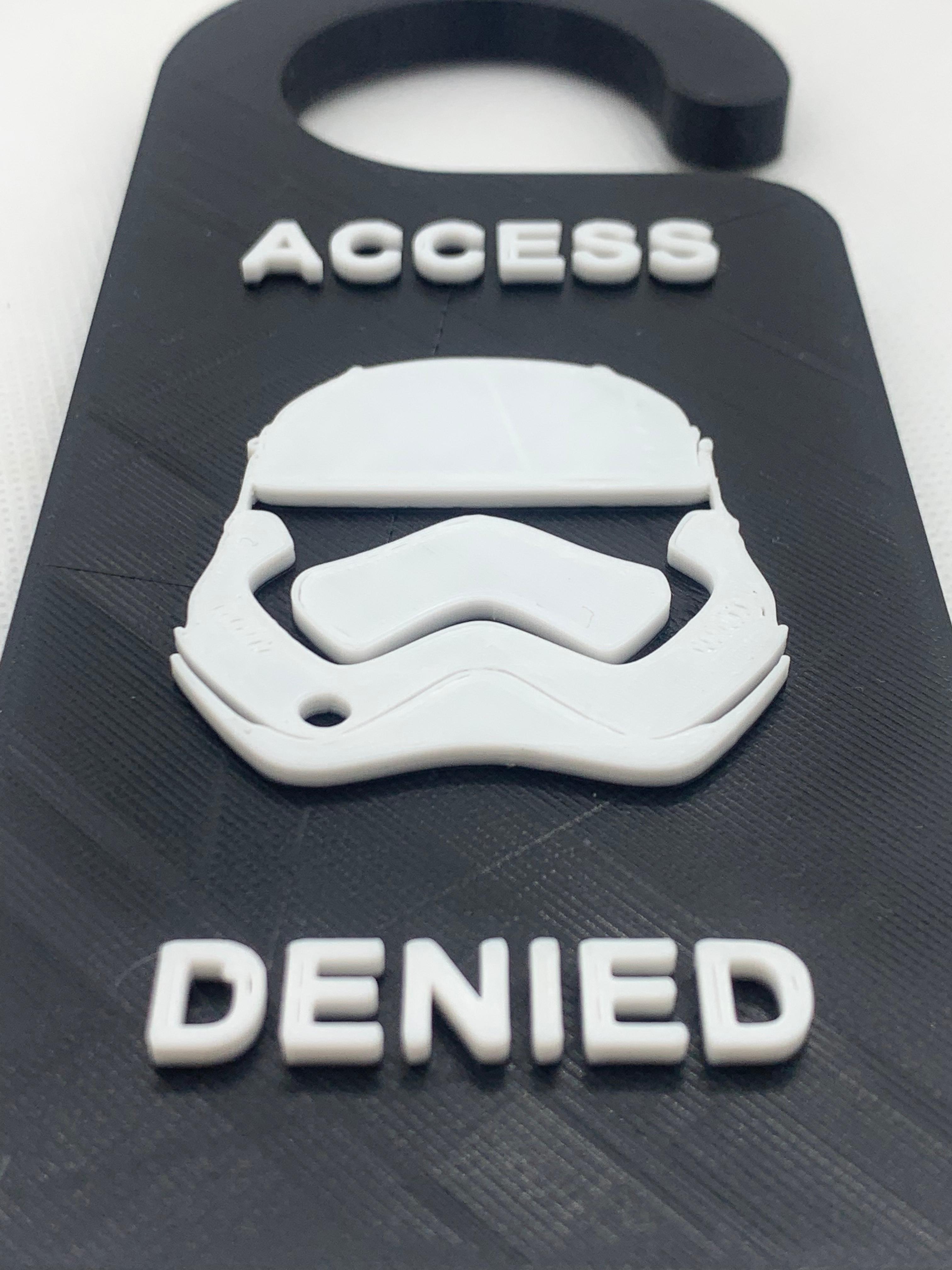 STORMTROOPER DOOR HANGER 3d model