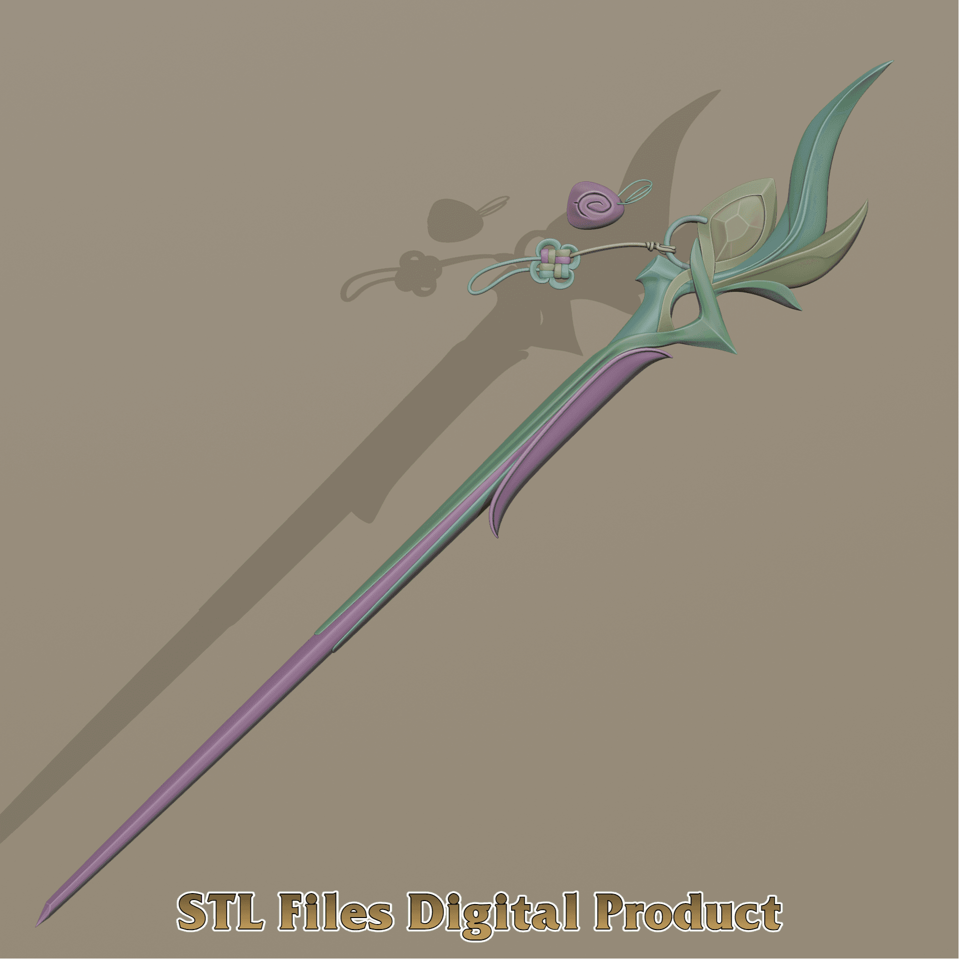 Aurora Wand League of Legends Cosplay Prop  3d model