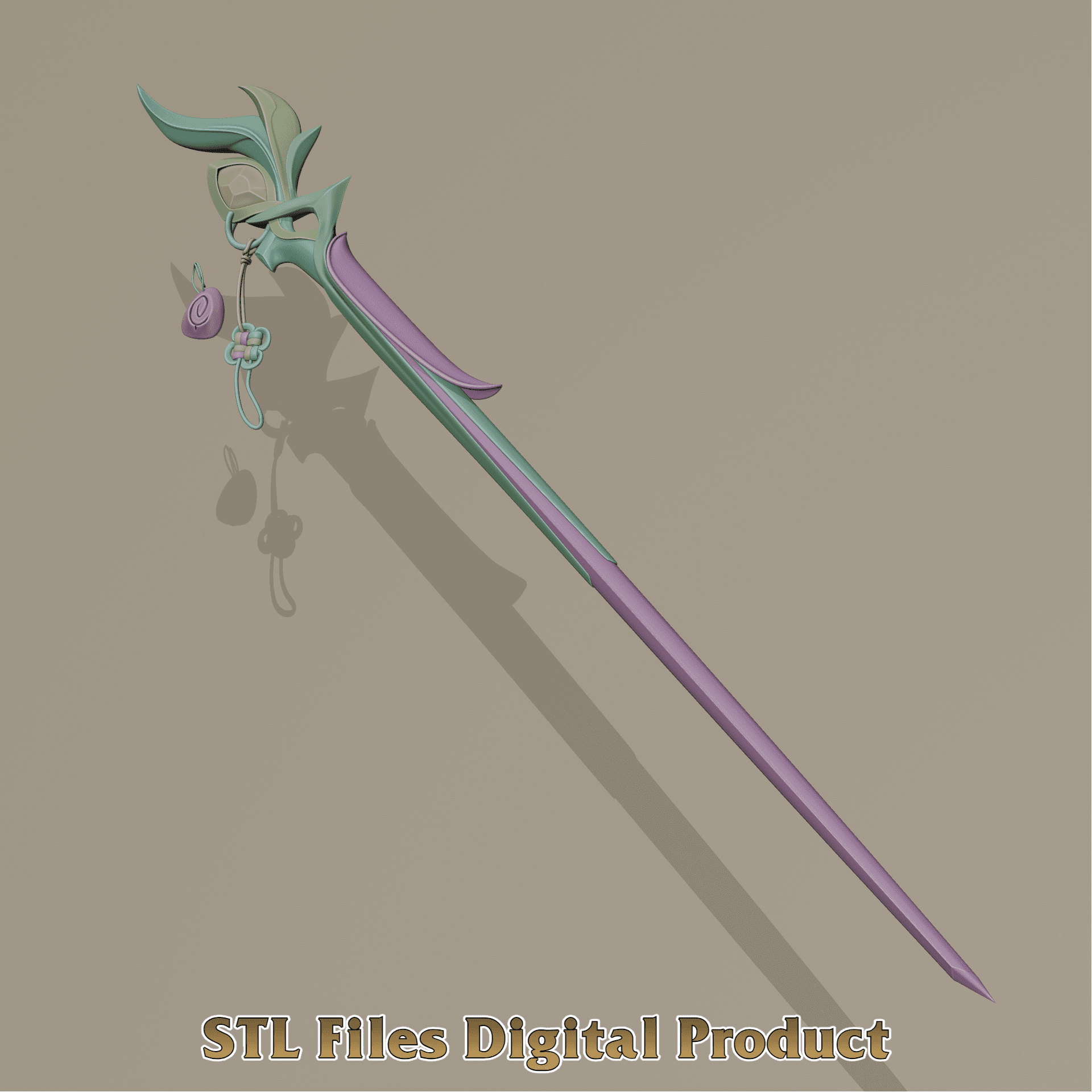 Aurora Wand League of Legends Cosplay Prop  3d model