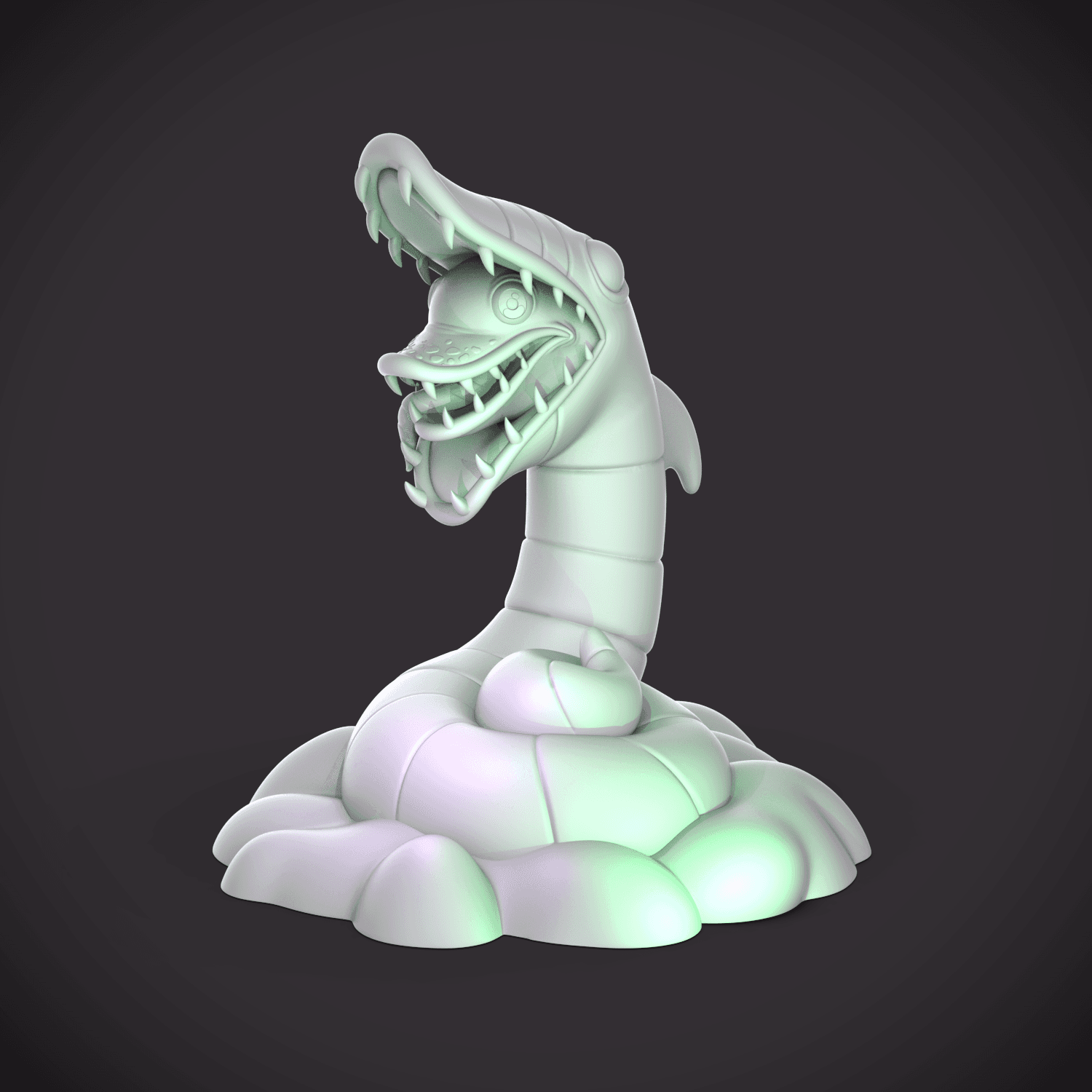 Sandworm (Beetlejuice) -Little Big Head 3d model