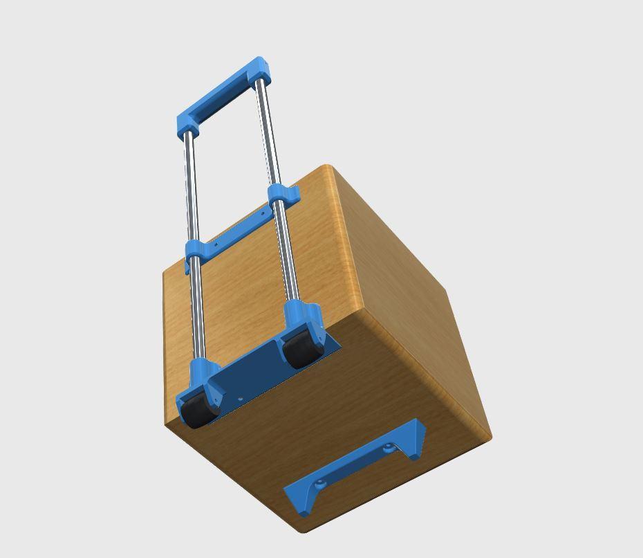 Wheelie tote box kit 3d model