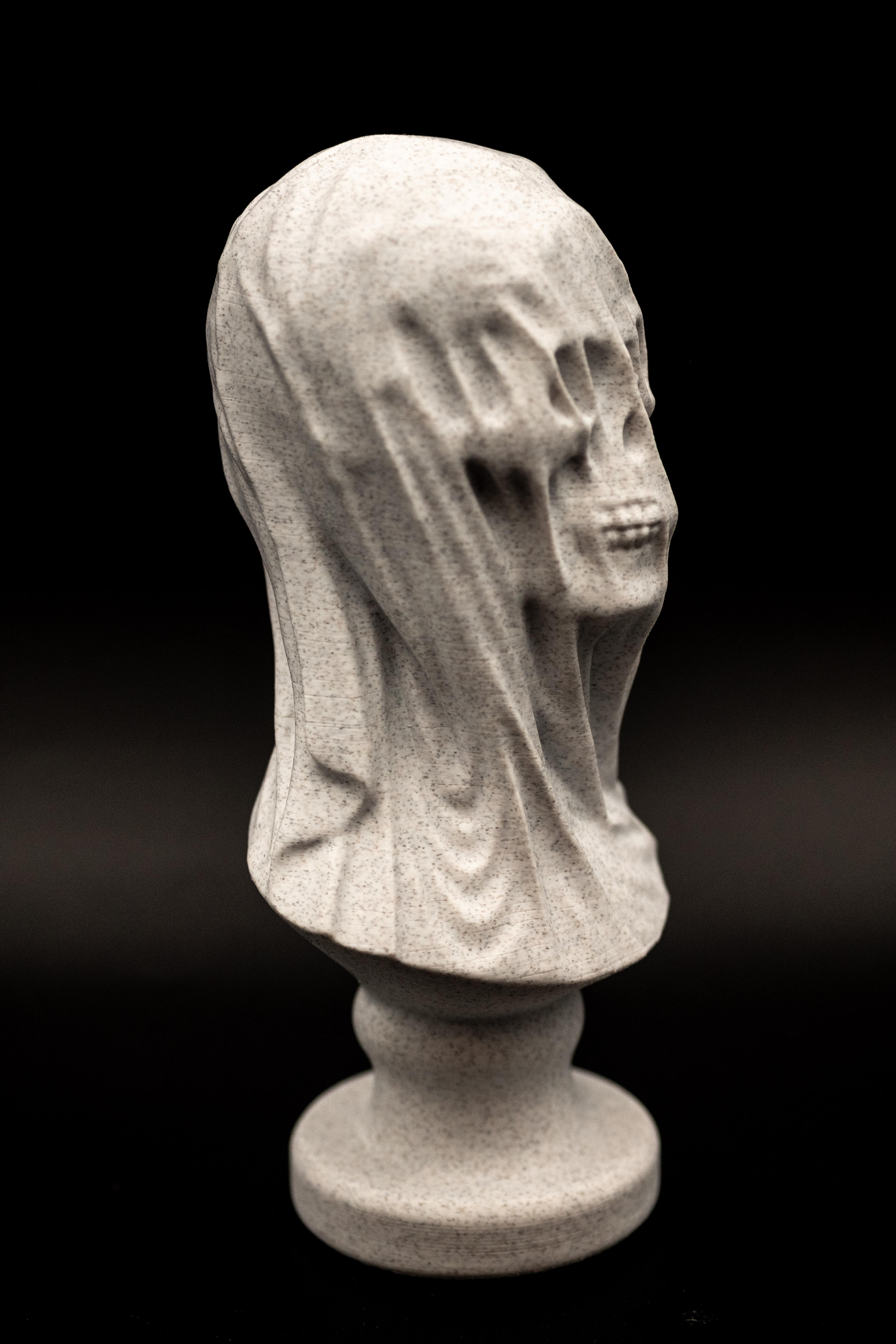 Draped Skull Bust (Pre Supported) 3d model