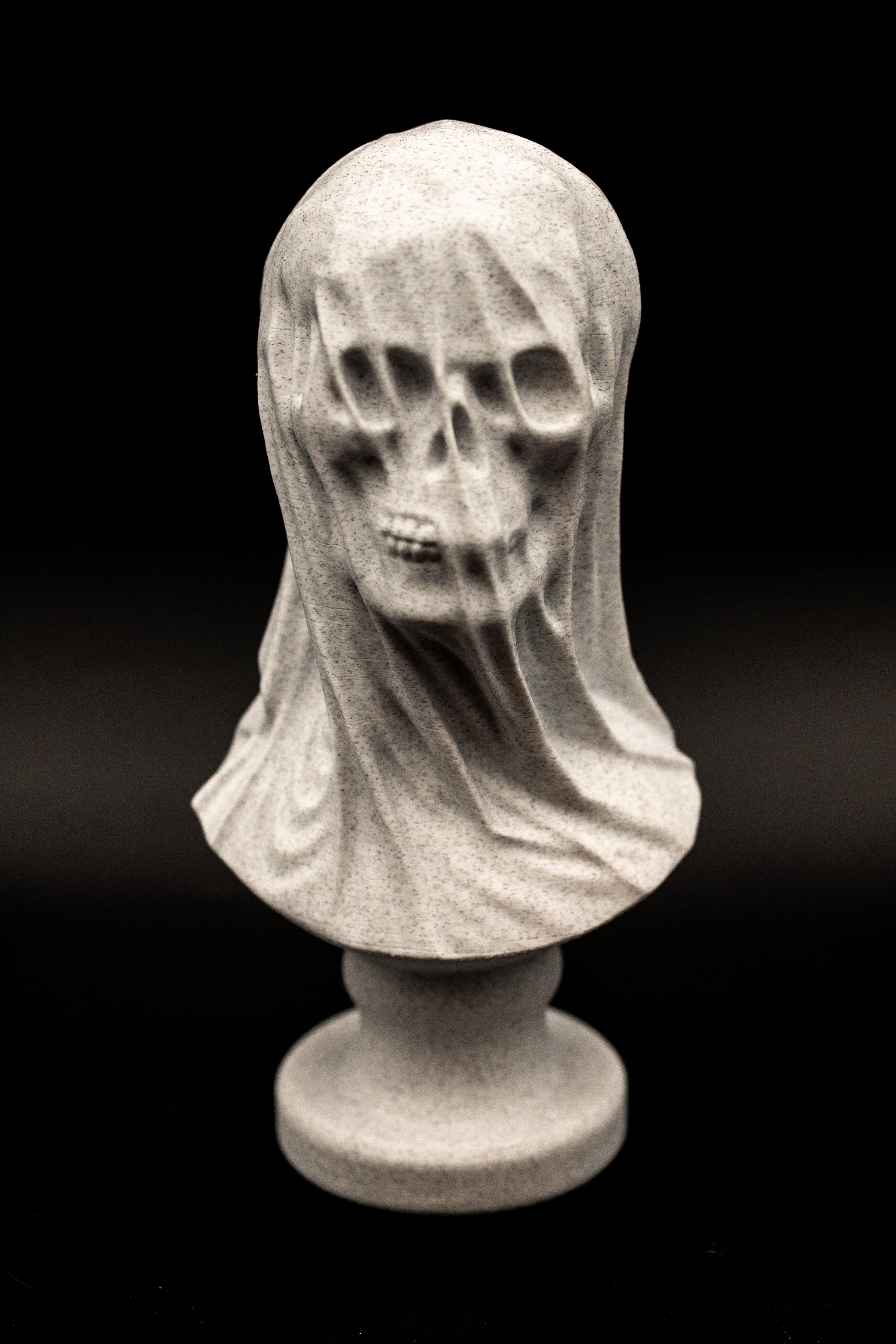 Draped Skull Bust (Pre Supported) 3d model