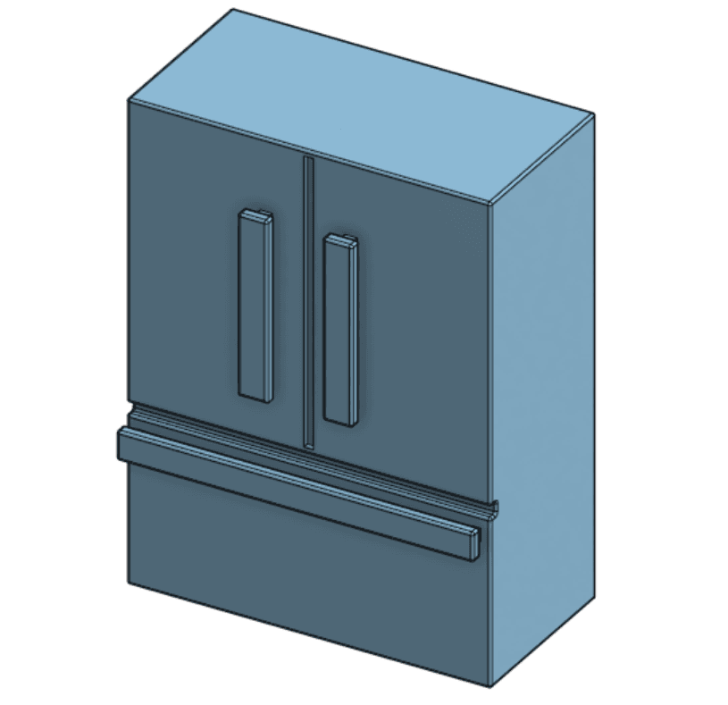 Mini Fridge 3d model