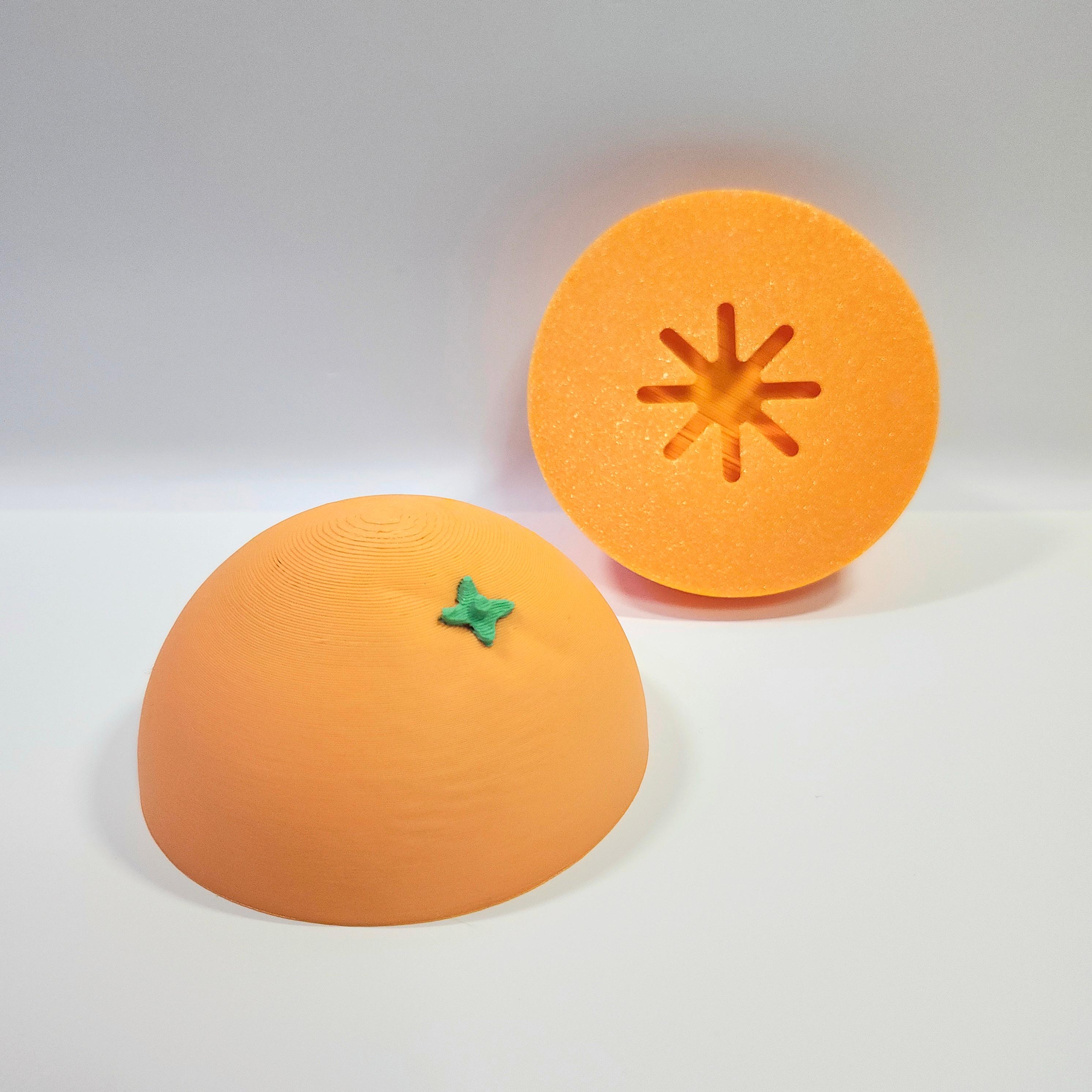 Pair of Decorative Oranges :: 'Low-Hanging Fruit' Pop-Out 3D Wall Art Collection 3d model