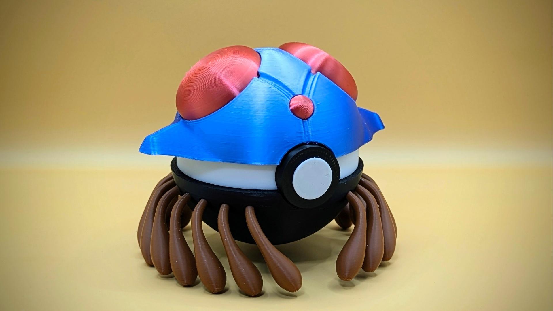 Tentacruel Pokeball (MULTIPART) 3d model