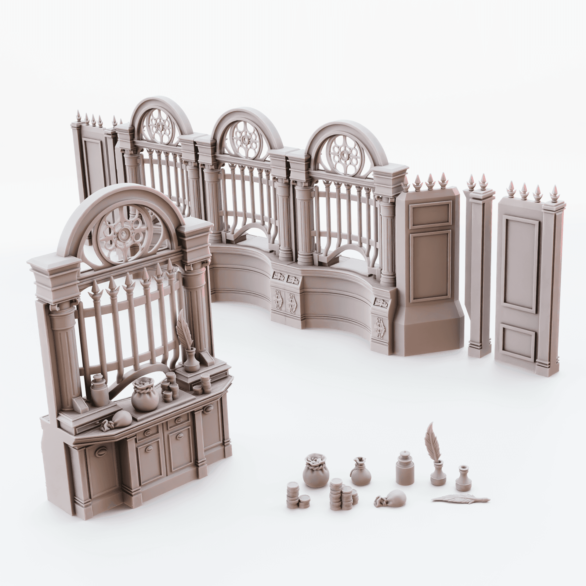 Banking Window 3d model