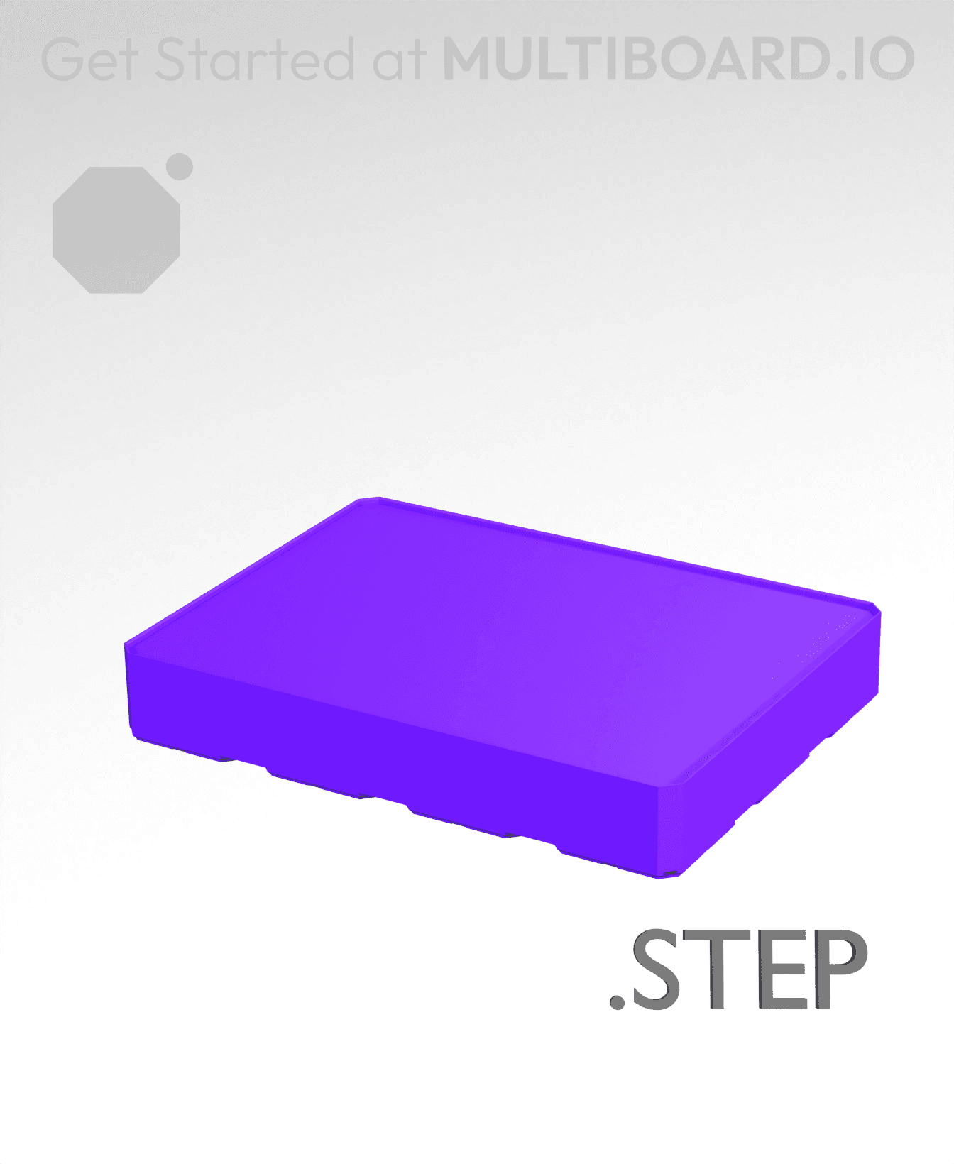 4x3x0·75 - Multibin Insert - STEP Remixing File 3d model