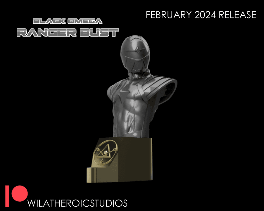 Black Omega Ranger Bust 3d model