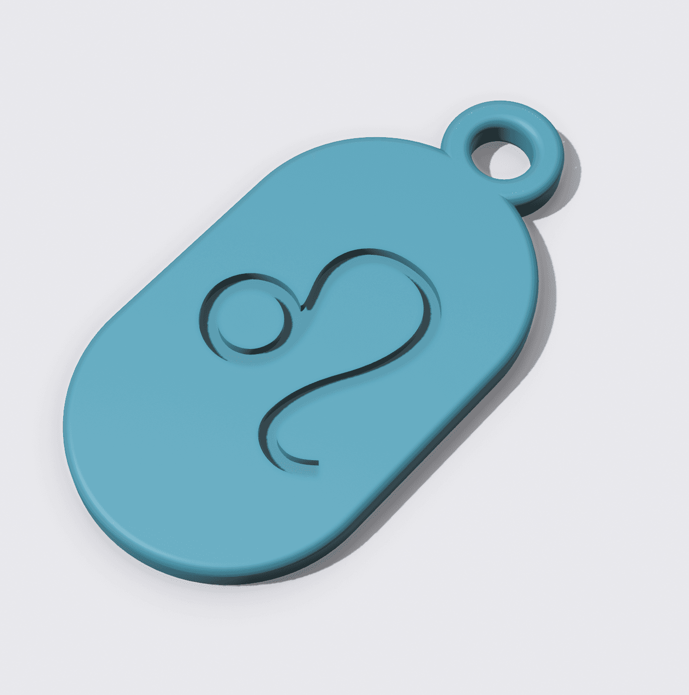 Key Fob - Zodiac Leo 3d model