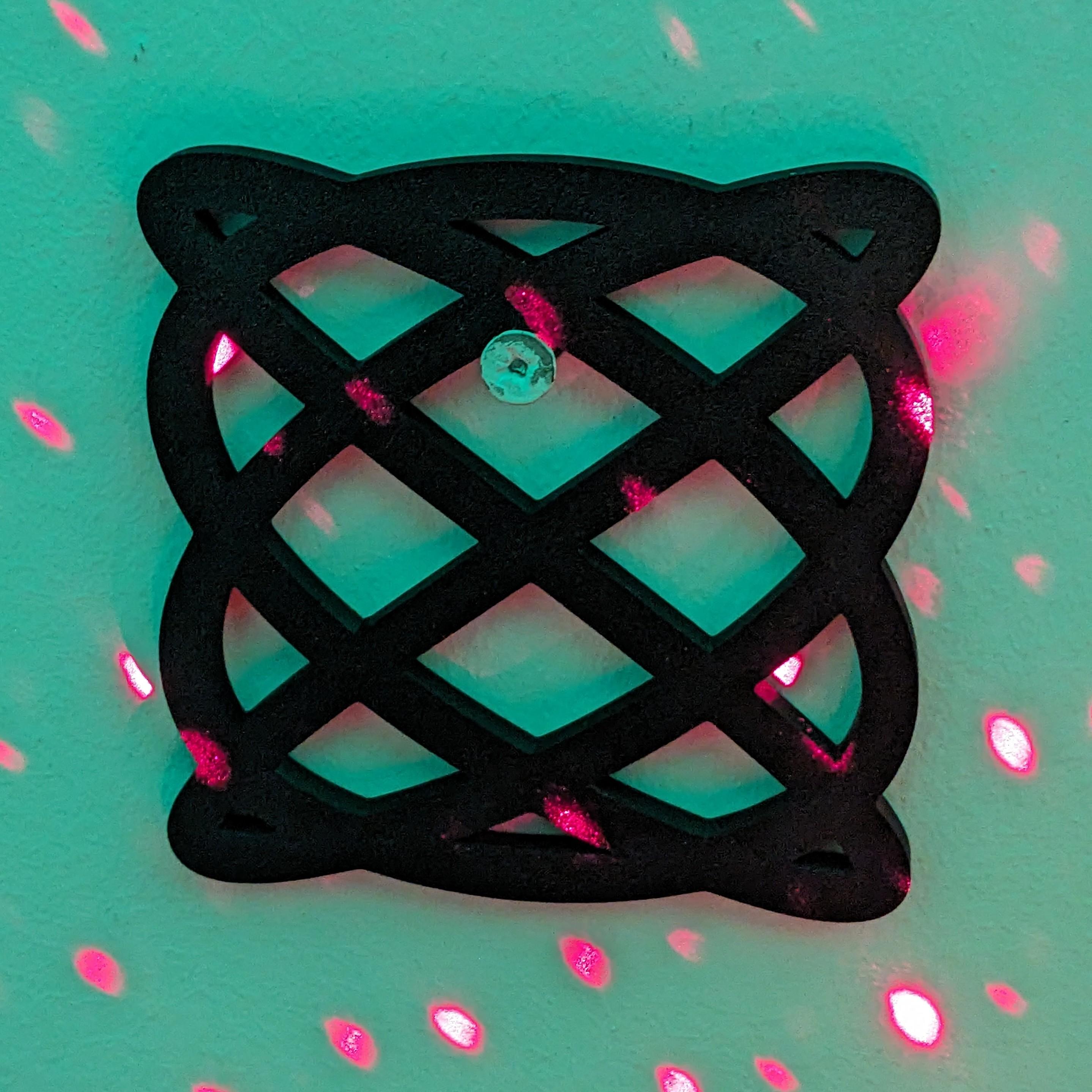 Lissajous Figure Wall Art Coaster 3d model