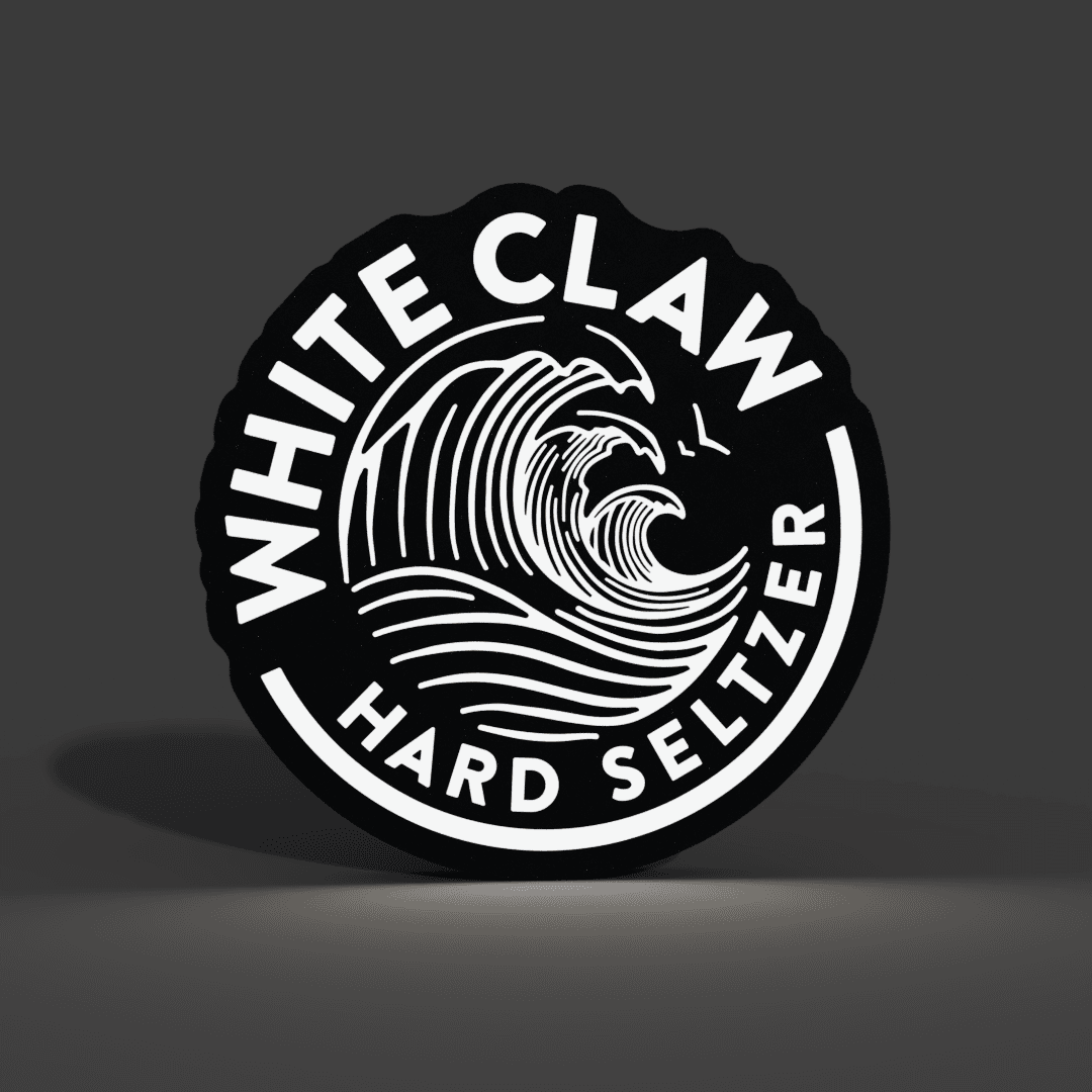 White Claw Lightbox LED Lamp 3d model