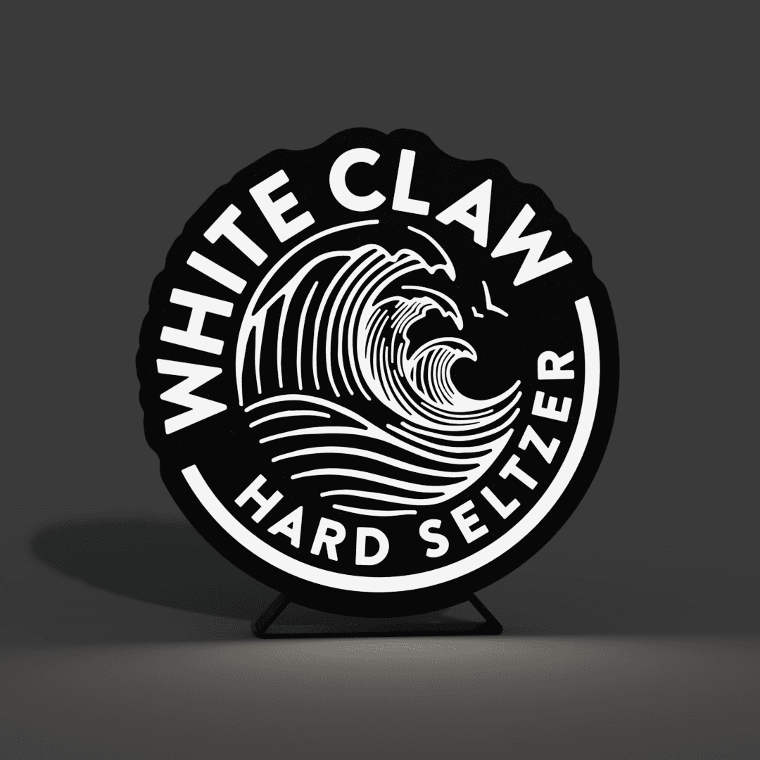 White Claw Lightbox LED Lamp 3d model